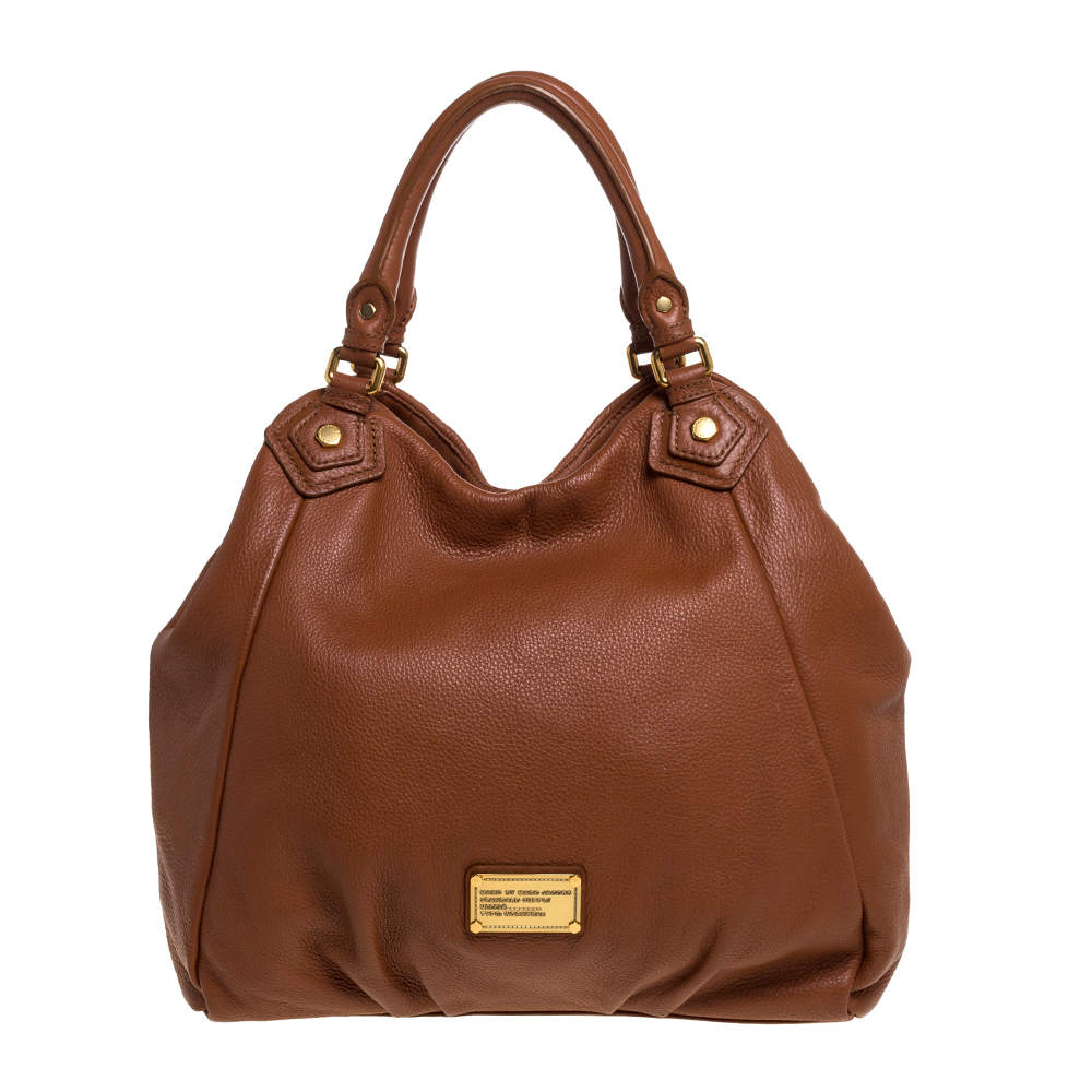 Pre Owned Marc by Marc Jacobs Brown Leather Classic Q Francesca Shoulder Bag