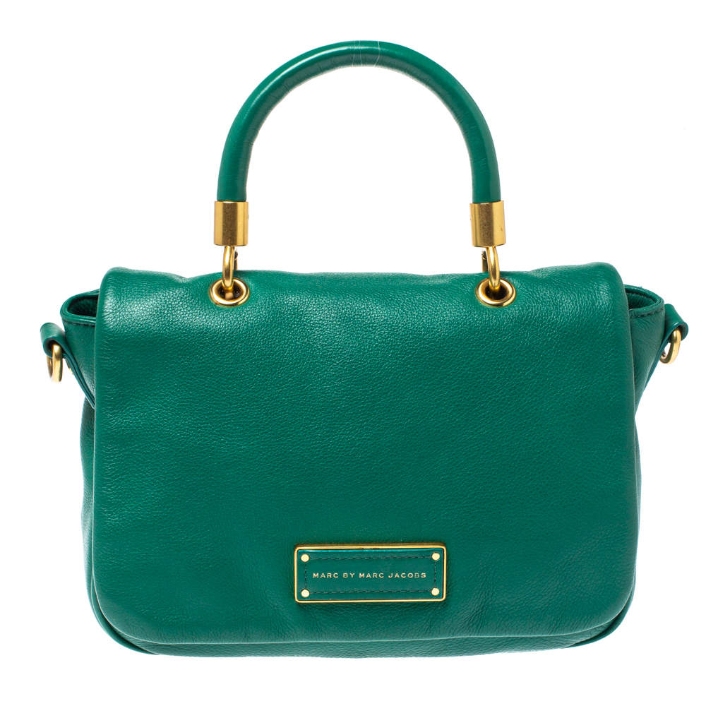 Pre Owned Marc by Marc Jacobs Green Leather Too Hot To Handle Shoulder Bag