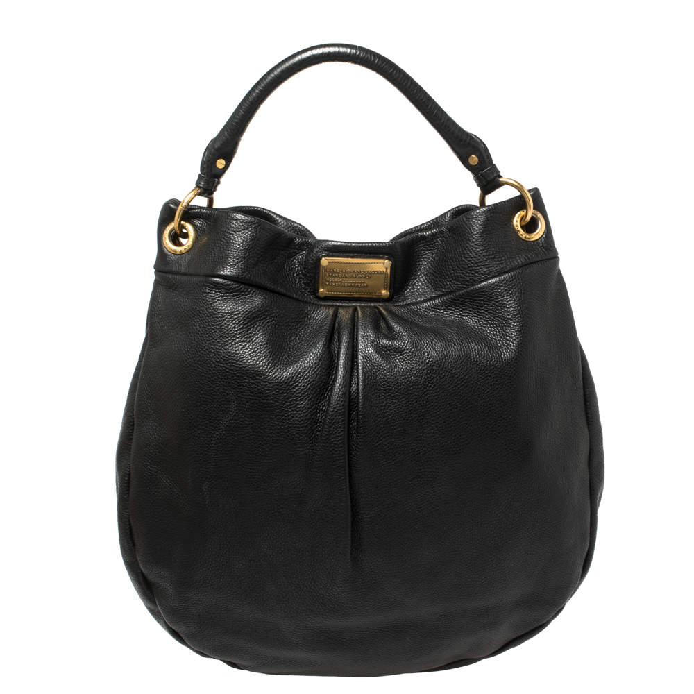 مملوكة مسبقًا حقيبة هوبو مارك باي مارك جاكوبس "كلاسيك كيو هيلير" جلد أسود