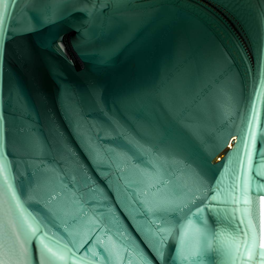 Pre Owned Marc by Marc Jacobs Green Leather Classic Q Lil Ukita Top Handle Bag