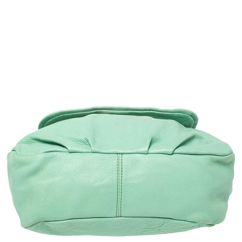 Pre Owned Marc by Marc Jacobs Green Leather Classic Q Lil Ukita Top Handle Bag