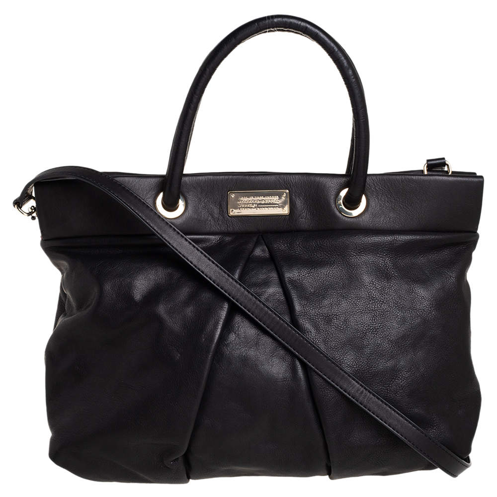 Pre Owned Marc by Marc Jacobs Black Leather Marchive Tote 