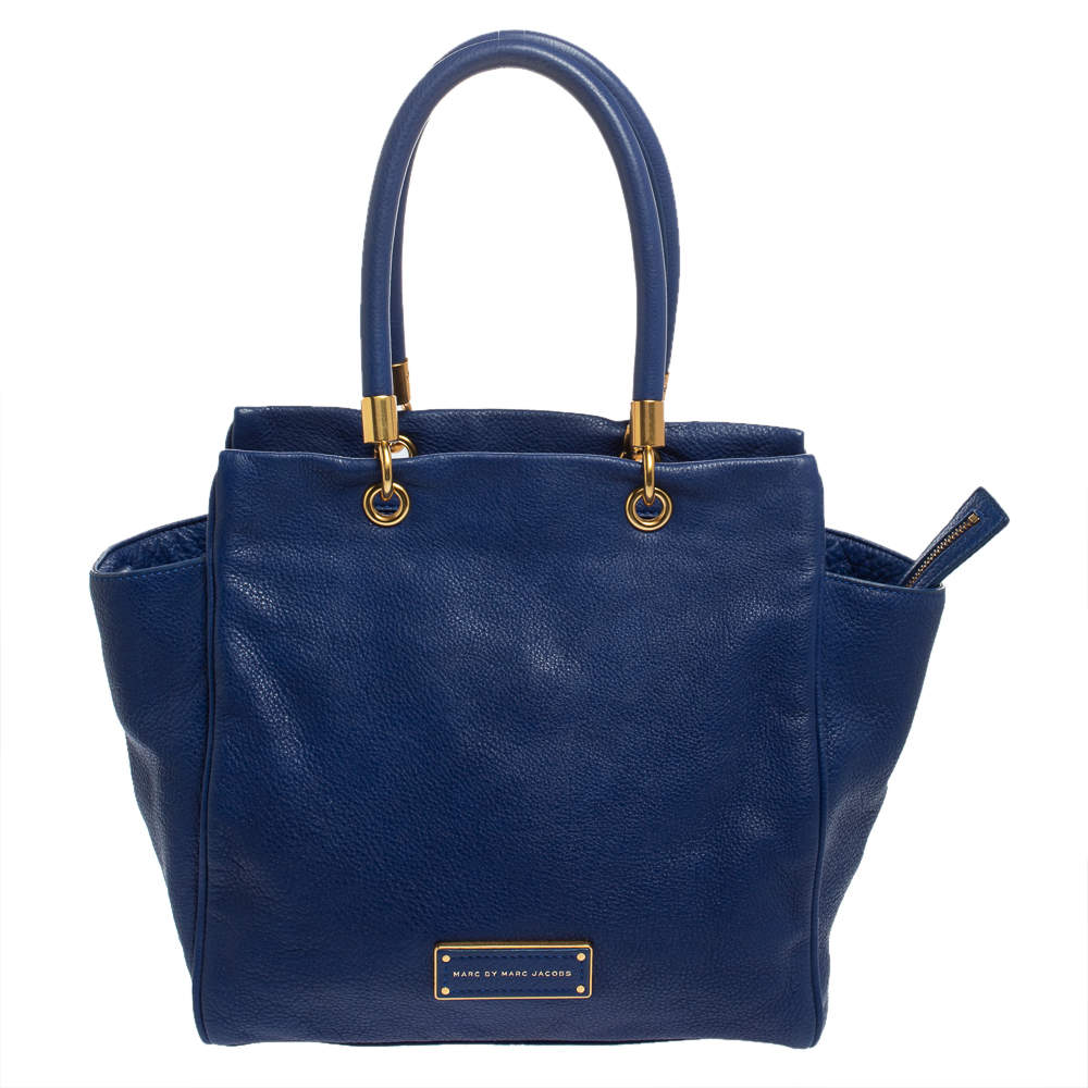 مملوكة مسبقًا حقيبة مارك باي مارك جاكوبس بينتلي جلد أزرق إنديغو