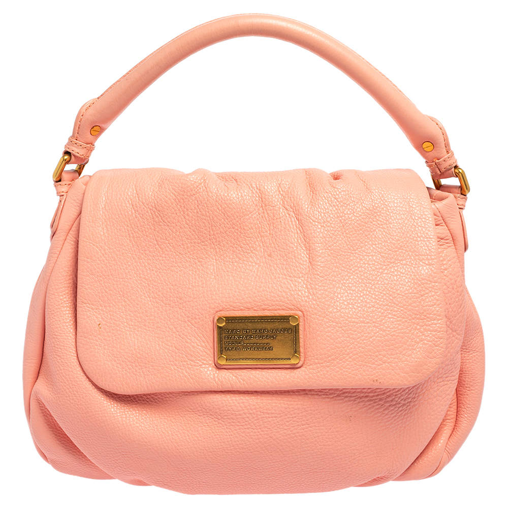 Marc by Marc Jacobs Pink Leather Classic Q Lil Ukita Top Handle Bag