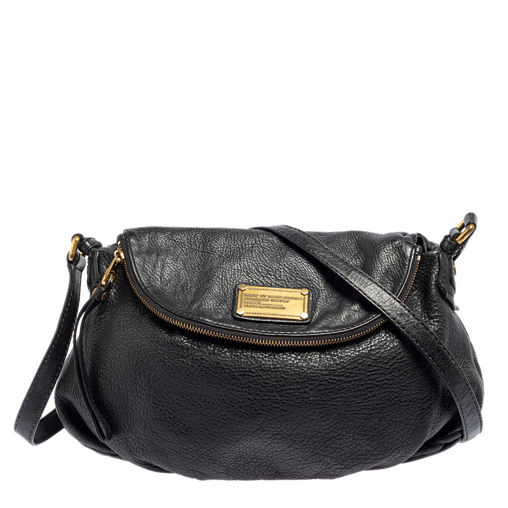 Marc by Marc Jacobs Black Leather Totally Turnlock Percy Crossbody Clutch  Marc by Marc Jacobs | The Luxury Closet