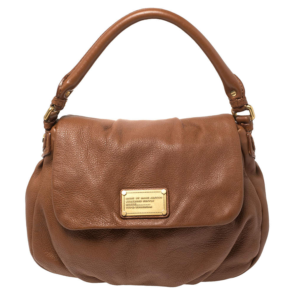 Marc by Marc Jacobs Brown Leather Classic Q Lil Ukita Top Handle Bag