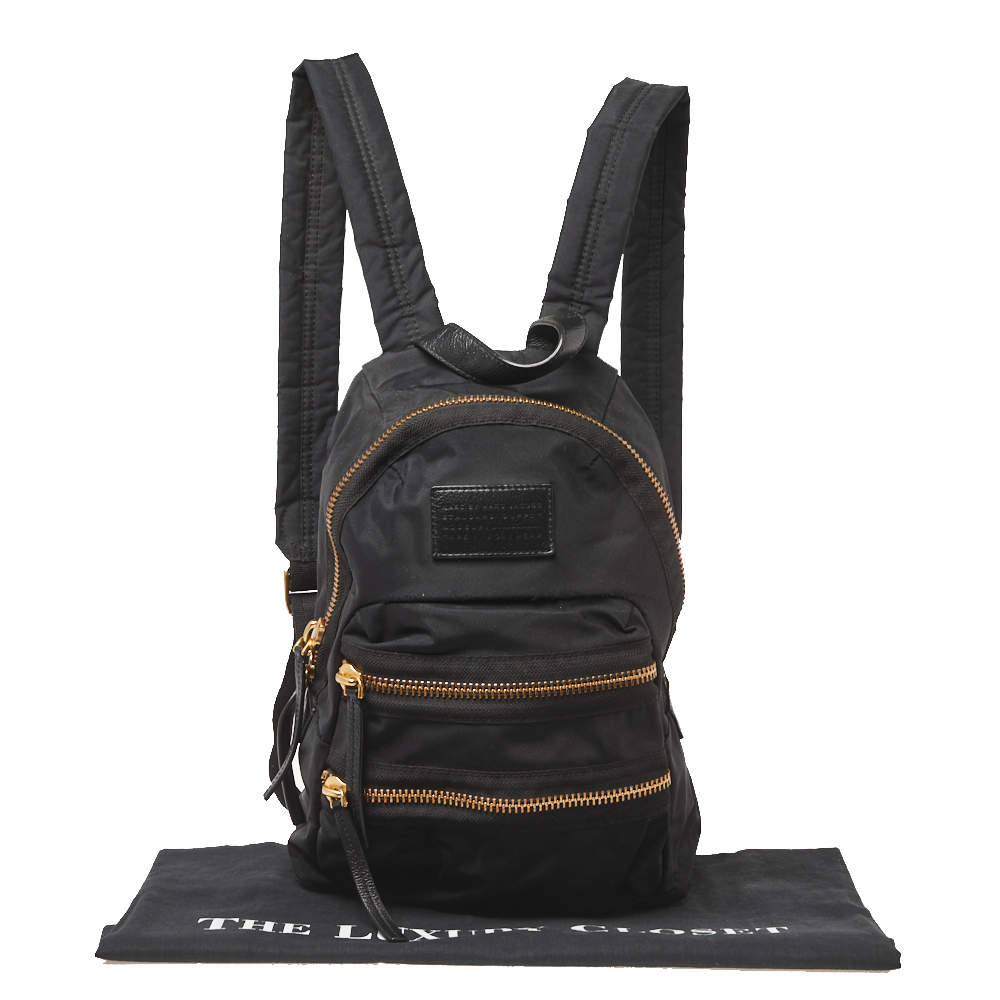 Marc by Marc Jacobs Black Nylon Biker Backpack