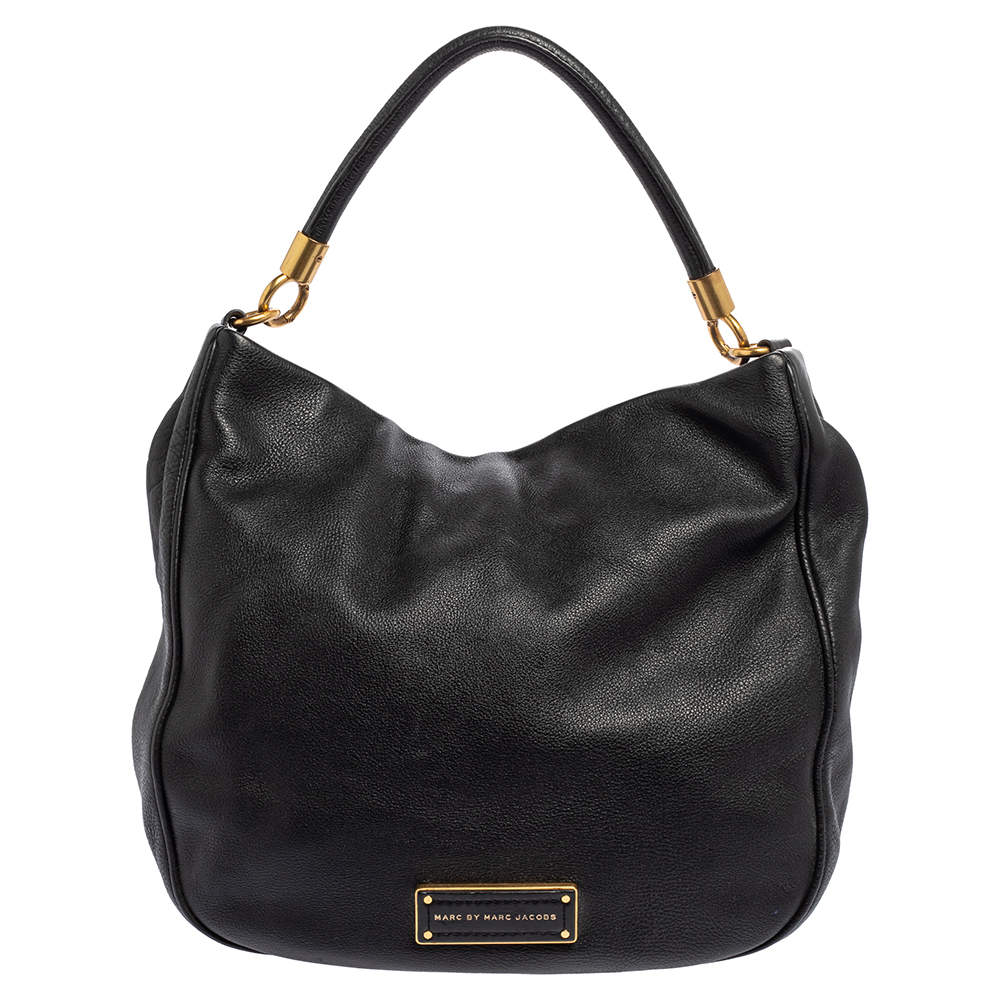 Marc by Marc Jacobs Black Leather Too Hot To Handle Hobo 