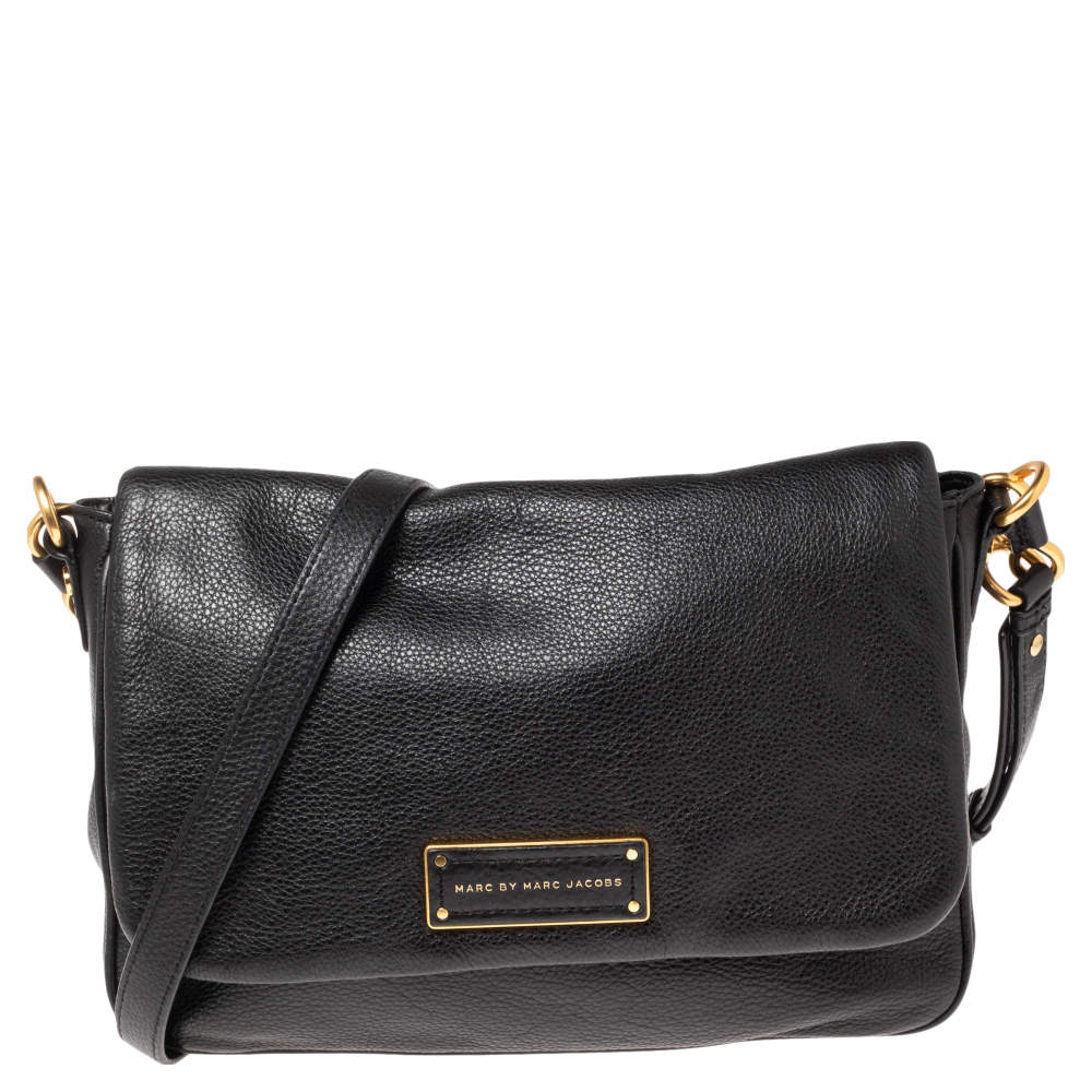مملوكة مسبقًا Marc by Marc Jacobs Black Leather Too Hot To Handle Crossbody Bag