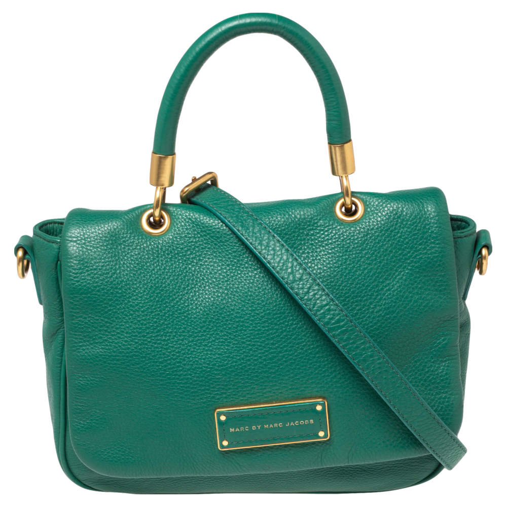 Marc by Marc Jacobs Green Leather Too Hot To Handle Top Handle Bag