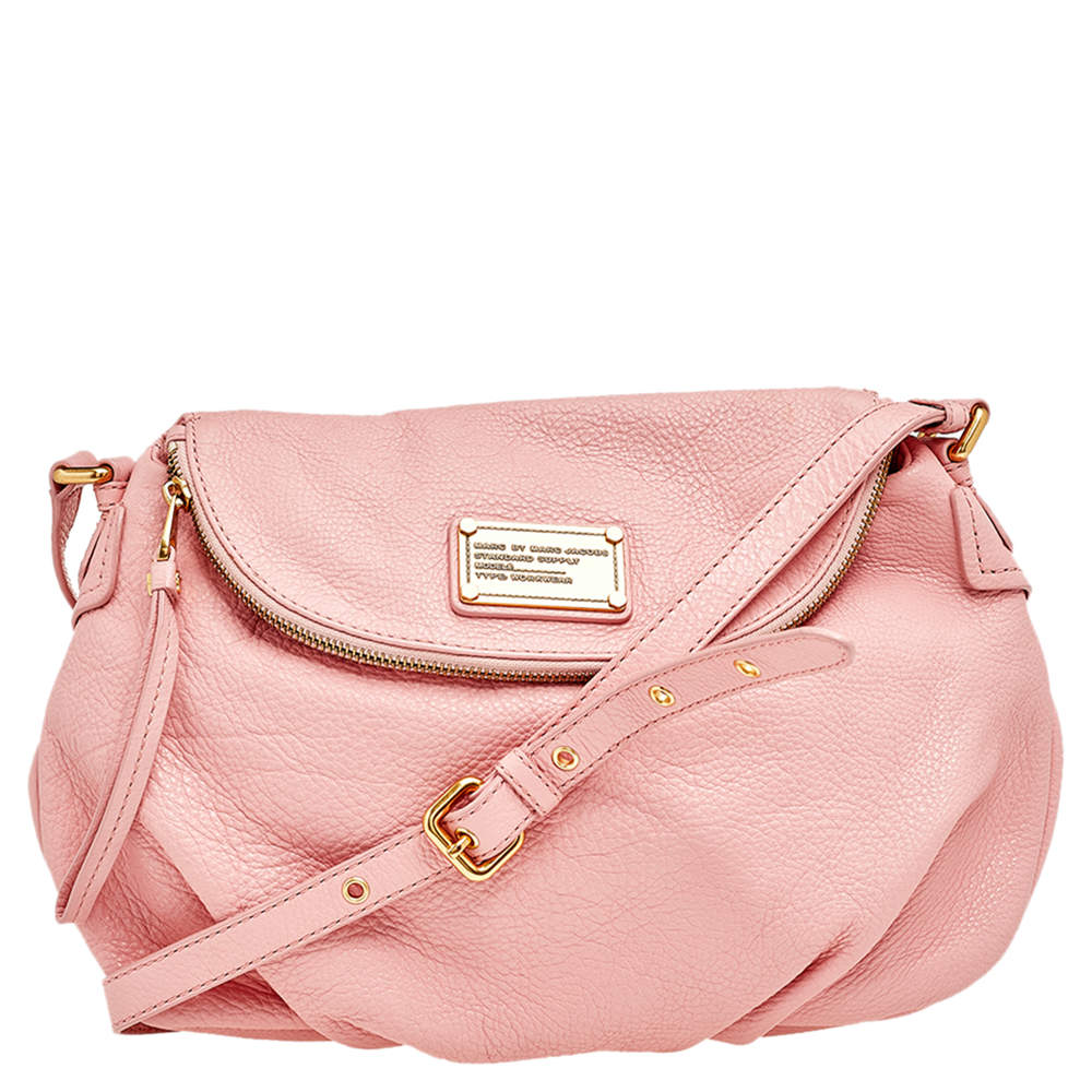 مملوكة مسبقًا Marc by Marc Jacobs Pink Leather Classic Q Natasha Crossbody Bag