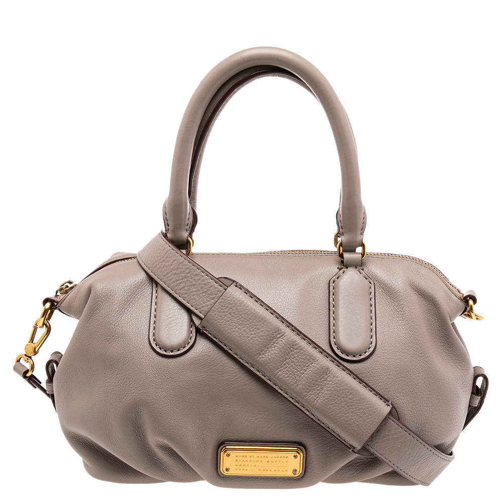 Pre Owned حقيبة ساتشل مارك باي مارك جاكوبس كيو صغيرة جلد بيج