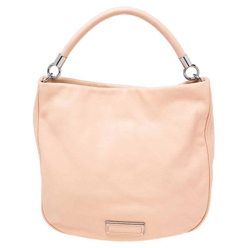 Pre Owned حقيبة هوبو مارك باي مارك جاكوبس تو هوت تو هاندل جلد وردي فاتح