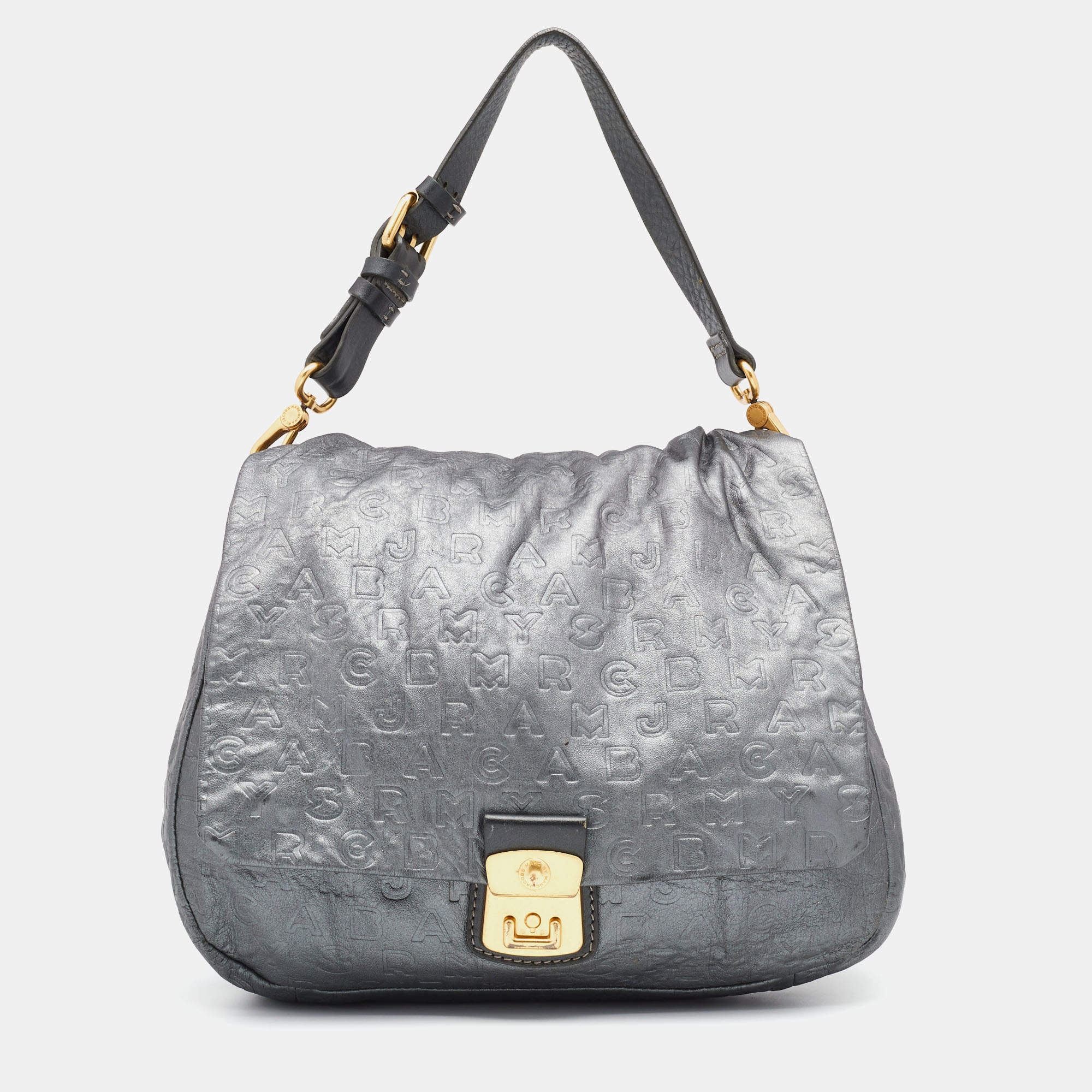 Pre Owned حقيبة هوبو مارك باي مارك جاكوبس جلد رصاصي