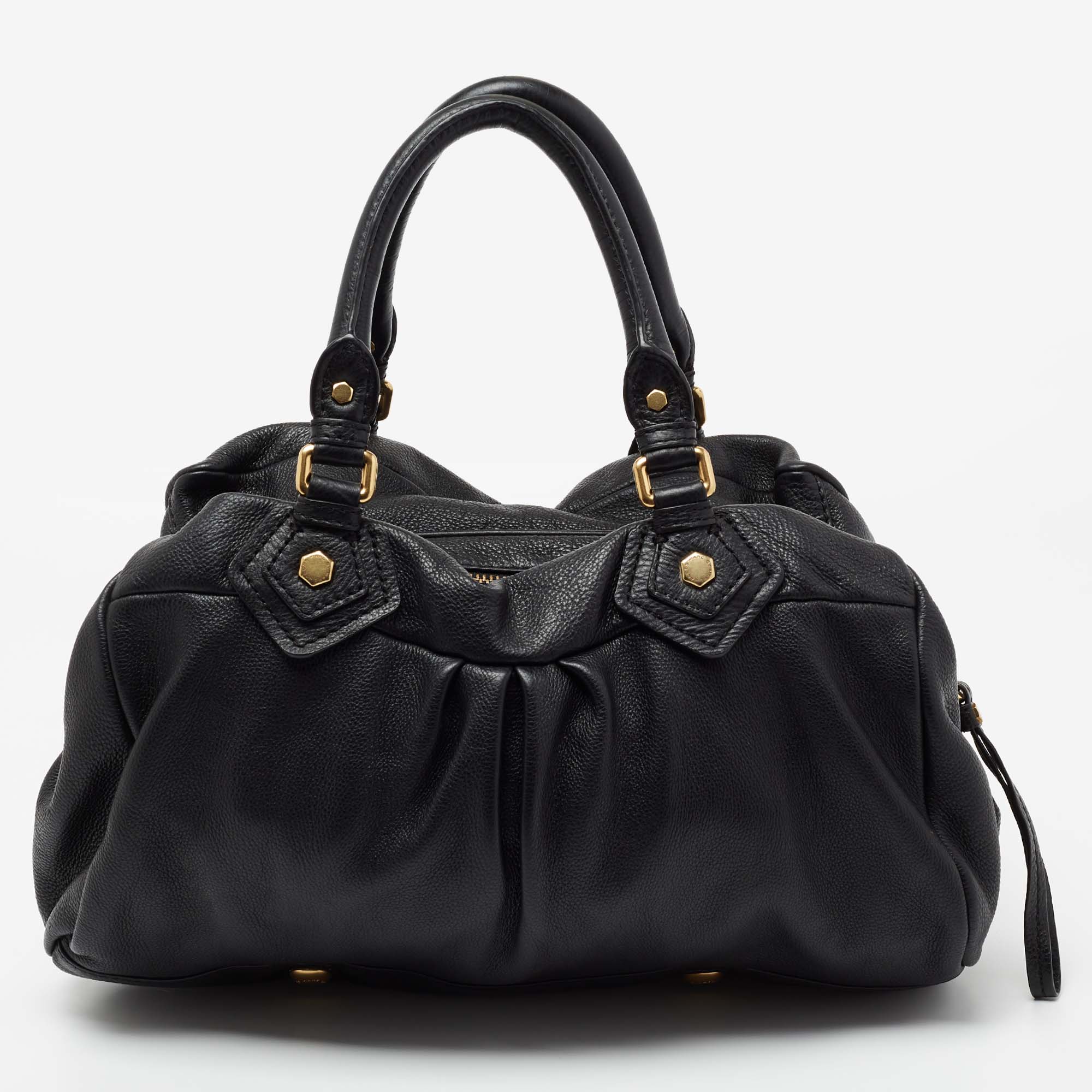 Marc by Marc Jacobs Black Leather Classic Q Groovee Satchel Marc by Marc  Jacobs | TLC