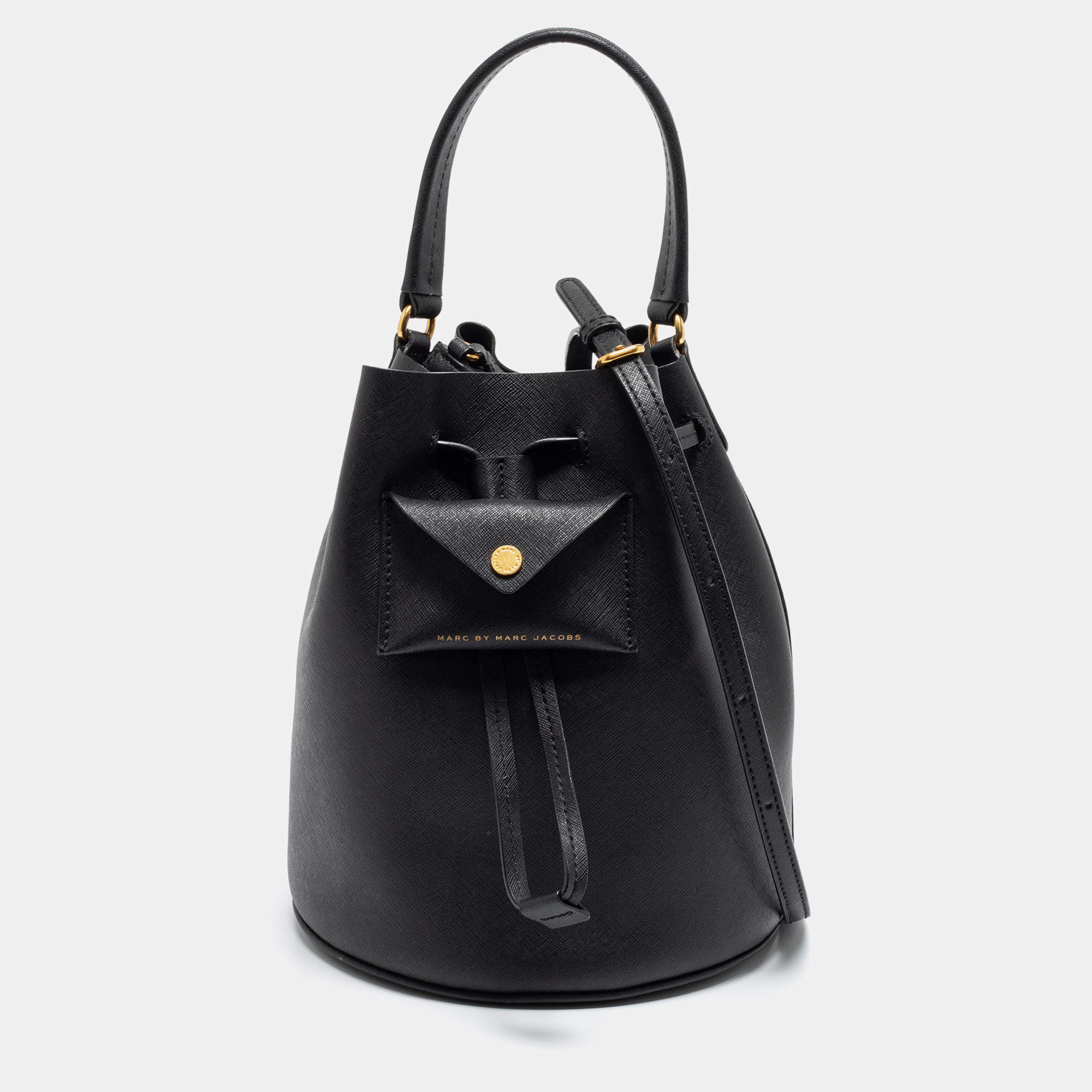 MARC JACOBS - THE BUCKET BAG - BLACK LEATHER outlet - Excellent Condition