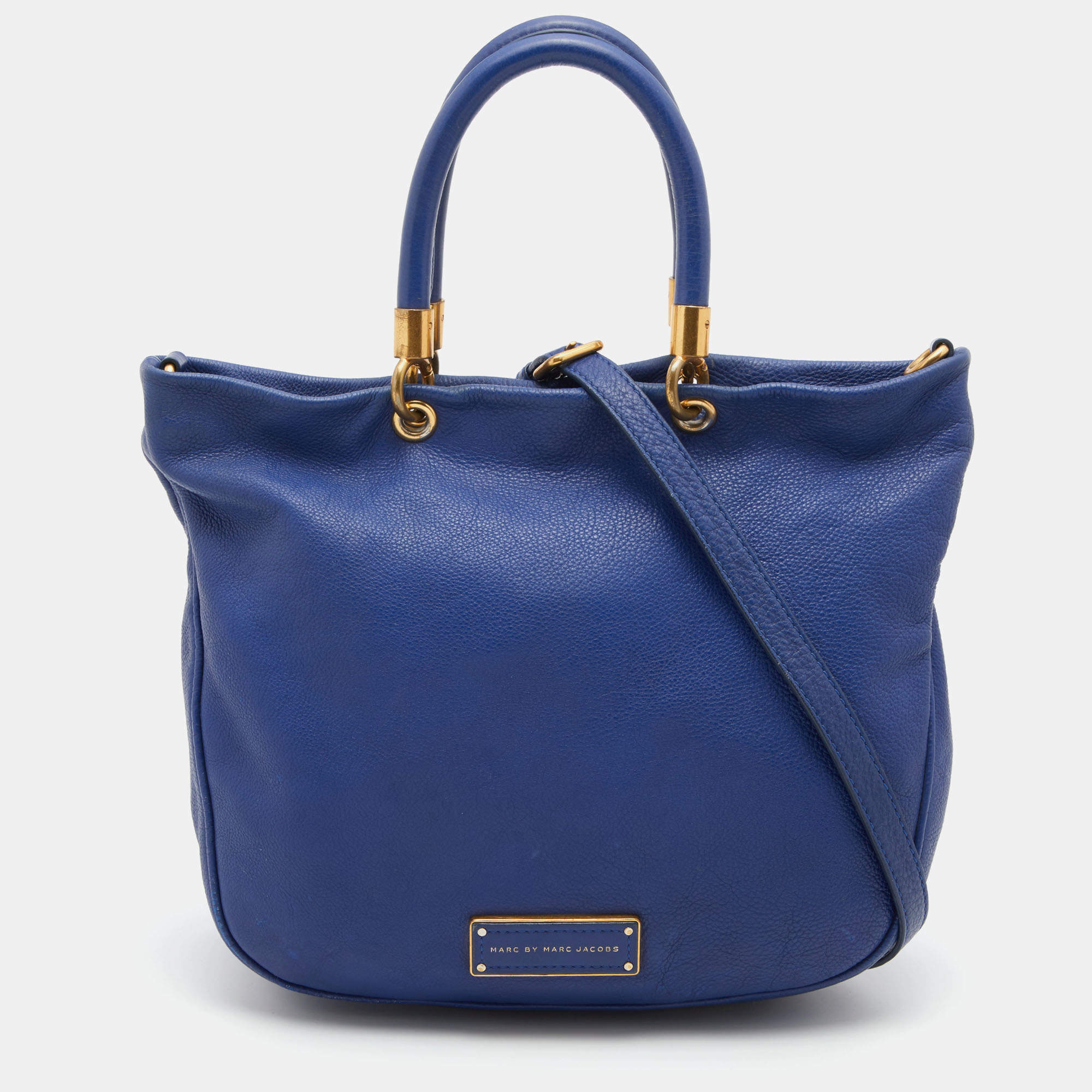 Marc by Marc Jacobs Blue Leather Too Hot to Handle Tote