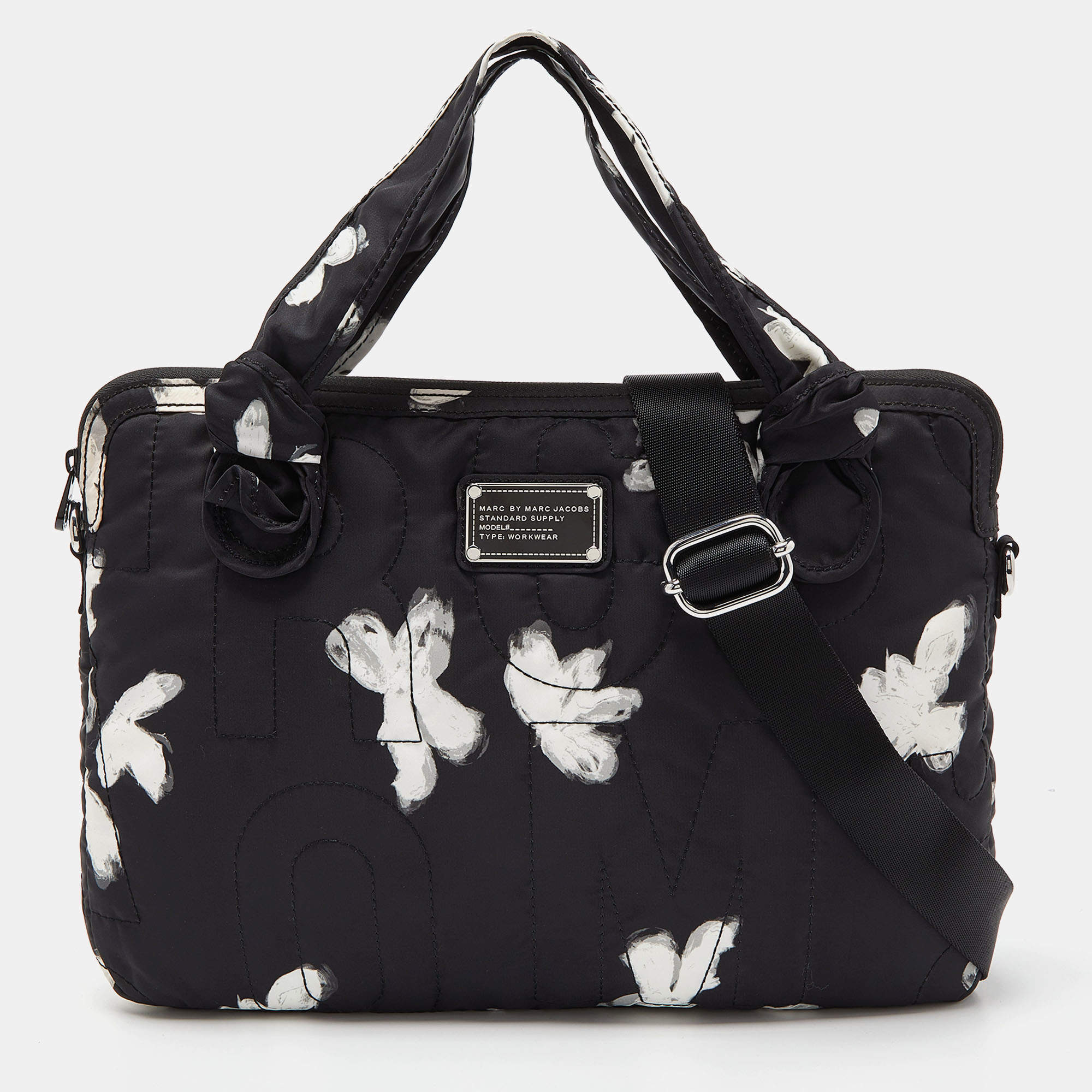 Marc Jacobs The Camera Bag Black in Cotton/Leather - US