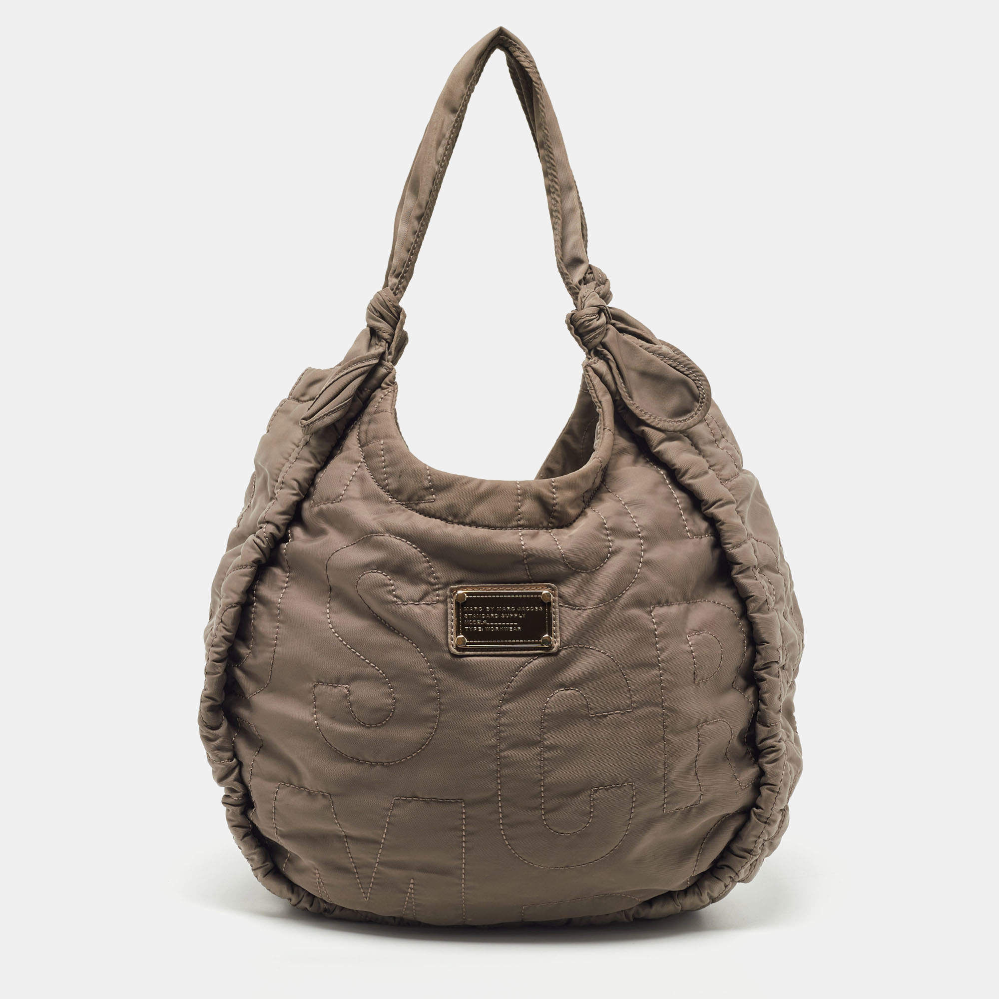 Marc by Marc Jacobs Beige Nylon Classic Q Hillier Hobo