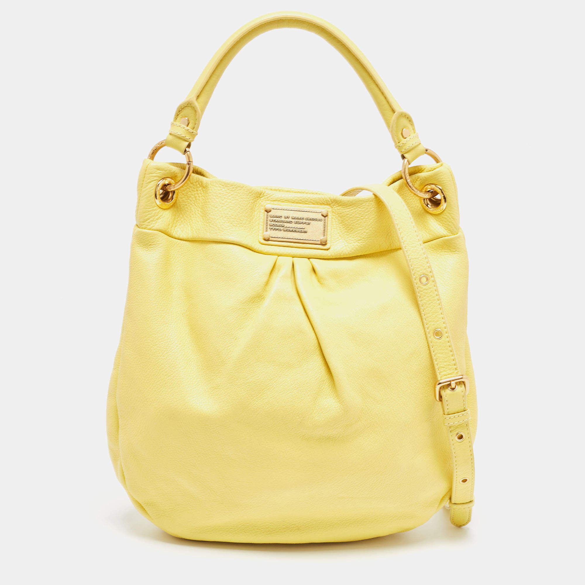 Marc By Marc Jacobs newest Yellow Leather Class Q Hiller Bobo Bag