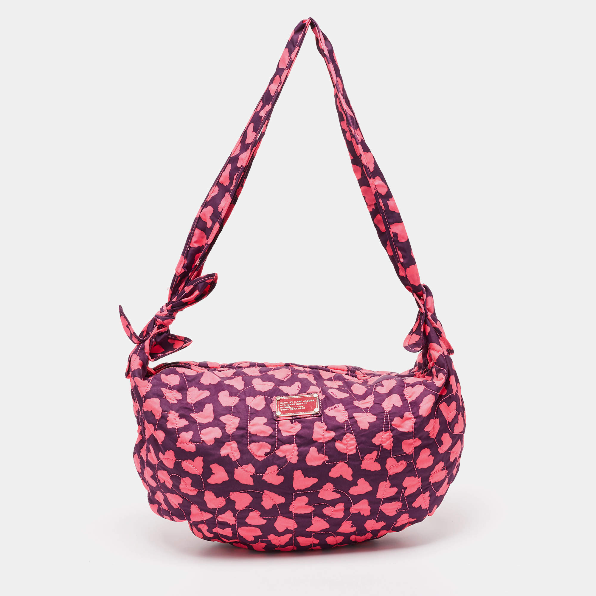 Marc by Marc Jacobs Pink/Purple Pretty Nylon Slingy Hobo