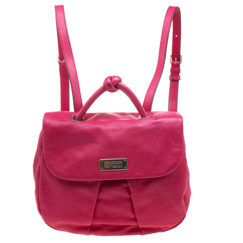 Marc by Marc Jacobs Pink Leather Marchive Backpack