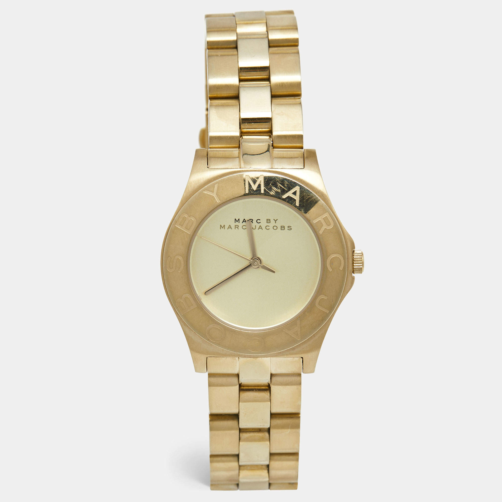 Marc by Marc Jacobs Champagne Gold Plated Stainless Steel Blake MBM3126 Women's Wristwatch 36 mm 