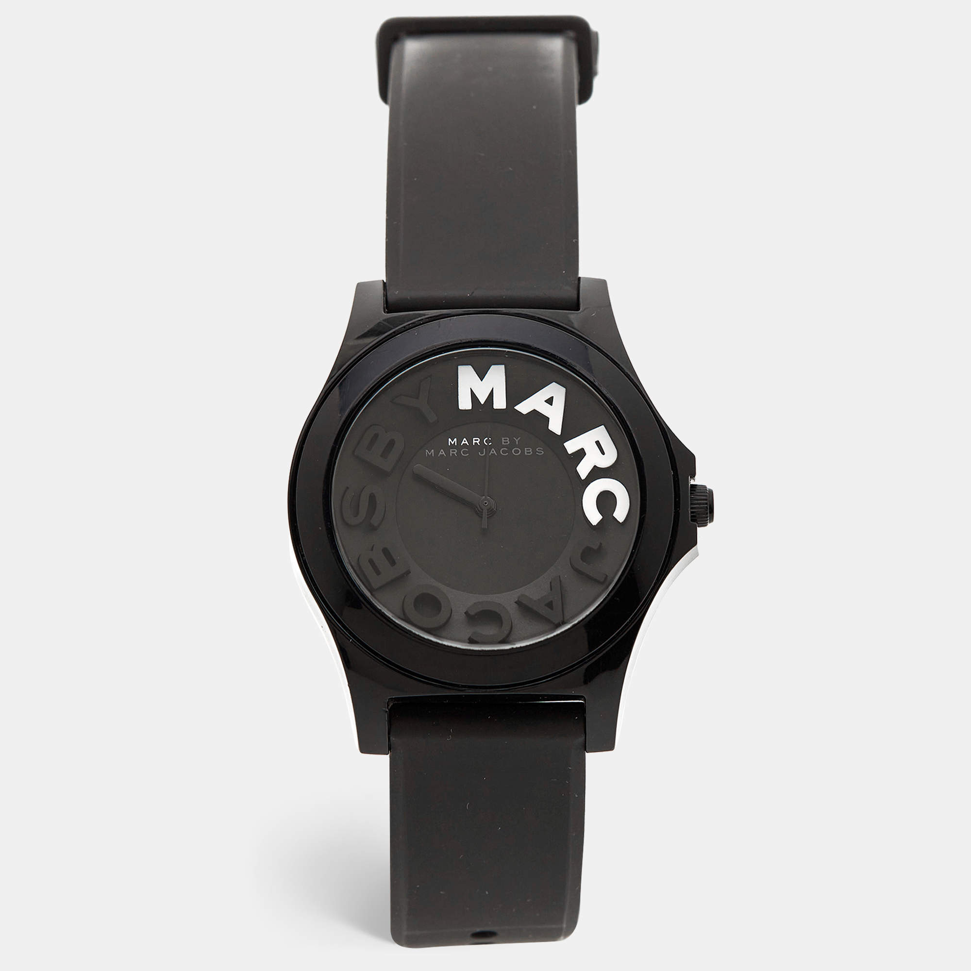 Marc by Marc Jacobs Black Perspex Rubber Sloane MBM4025 Women's Wristwatch 39 mm