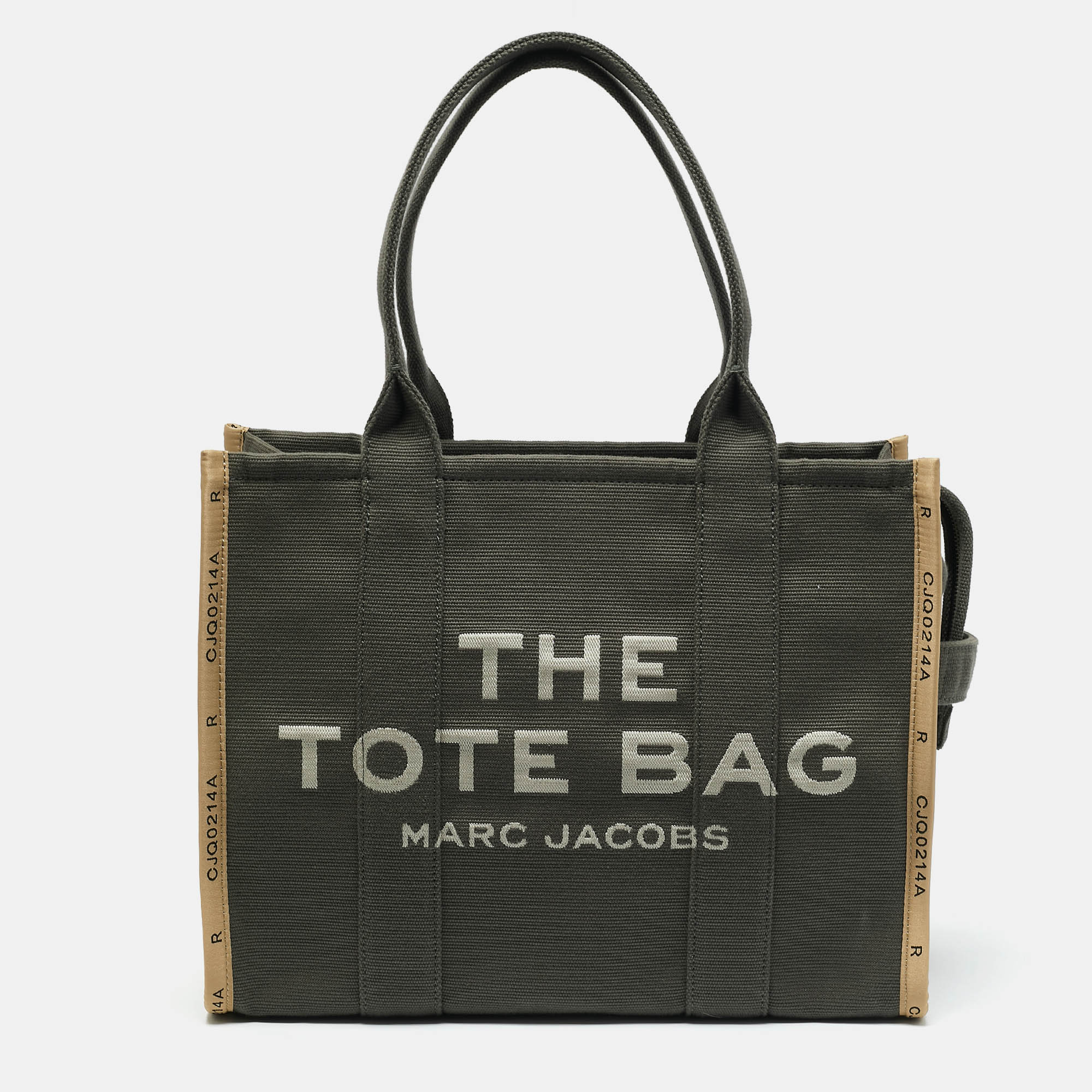 Pre Owned Marc Jacobs Green Canvas Large The Tote Bag