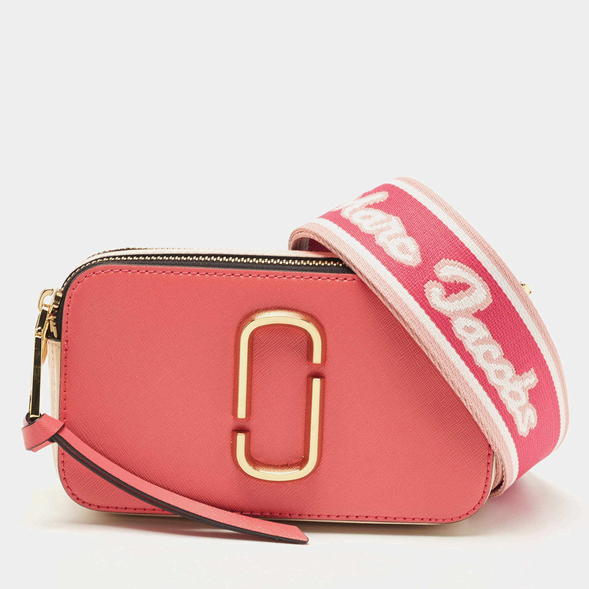 Pre Owned Marc Jacobs Tri Color Leather Snapshot Camera Crossbody Bag