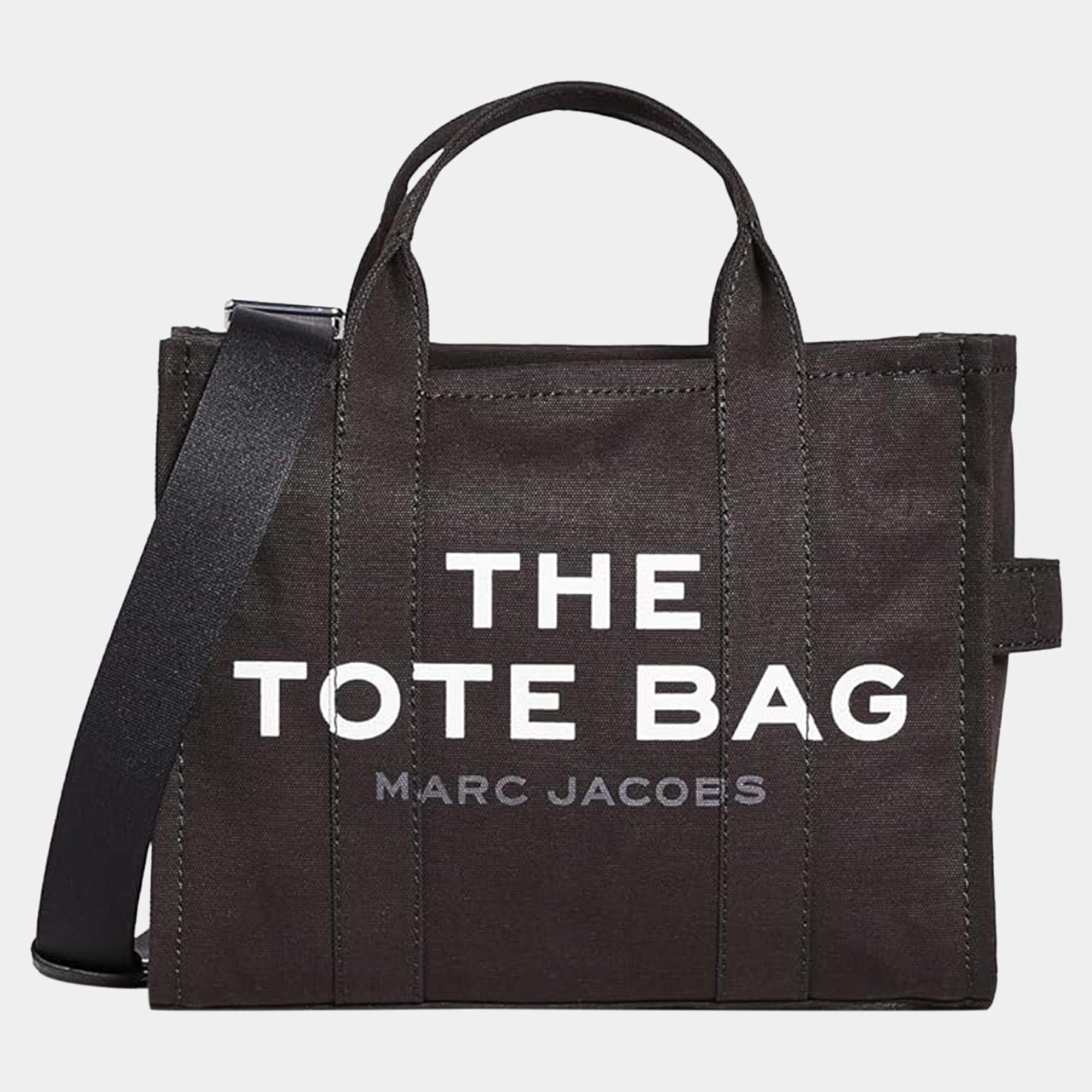 Pre Owned Marc Jacobs Black Cotton Tote