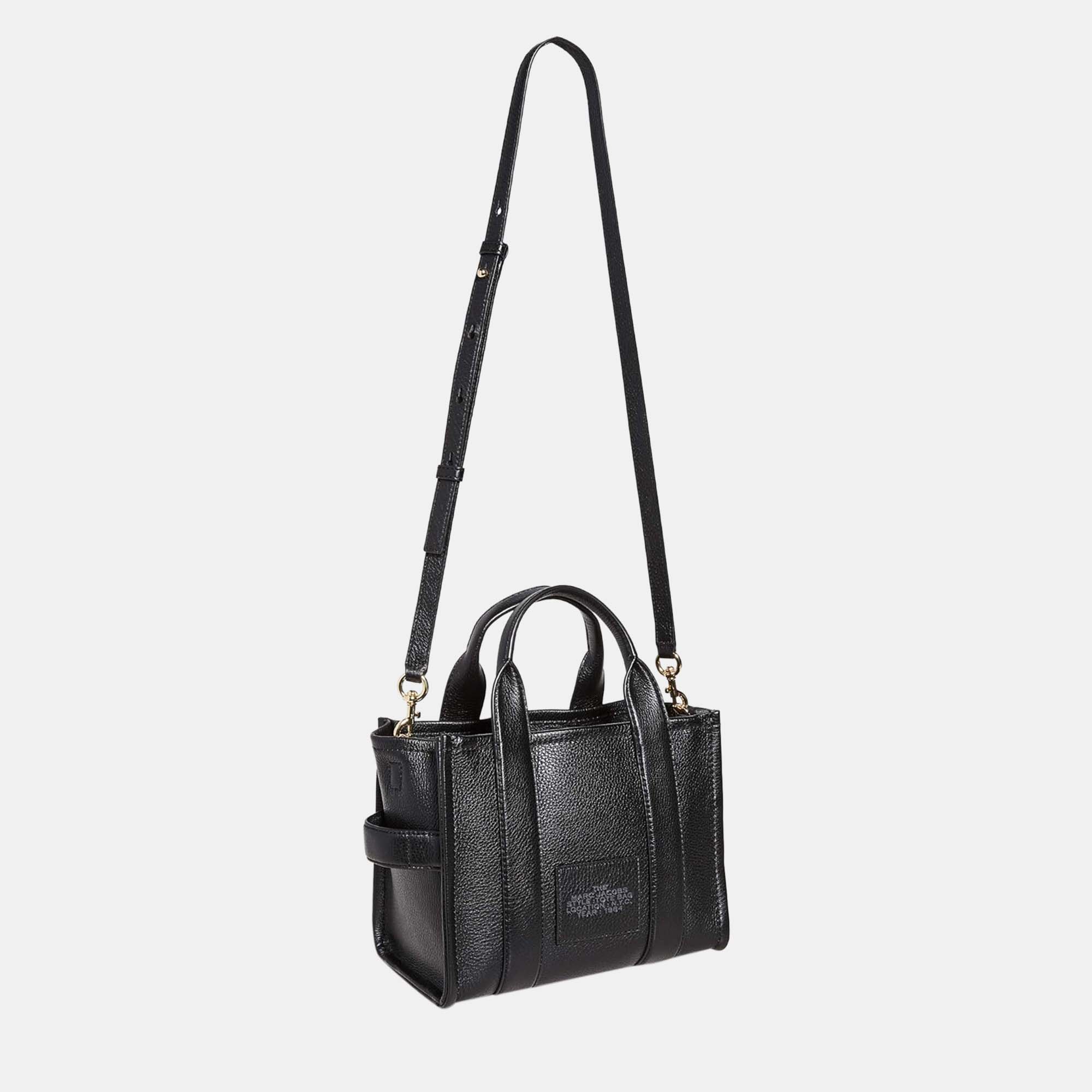 Marc Jacobs Pebbled Black high quality Leather Tote Bag