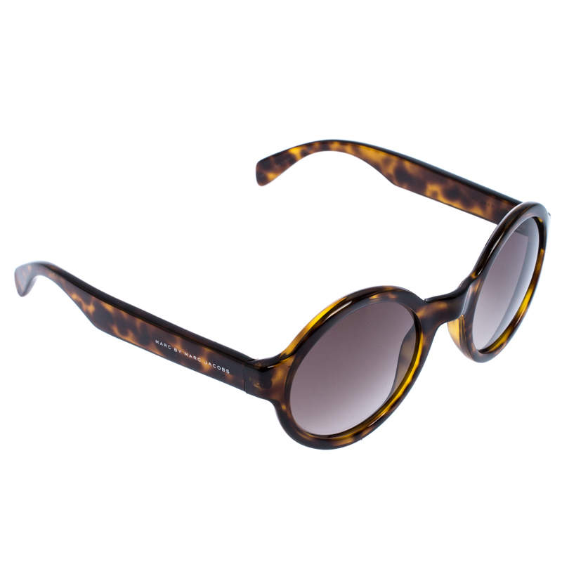 Marc by Marc Jacobs Brown Tortoise V08HA Round Sunglasses