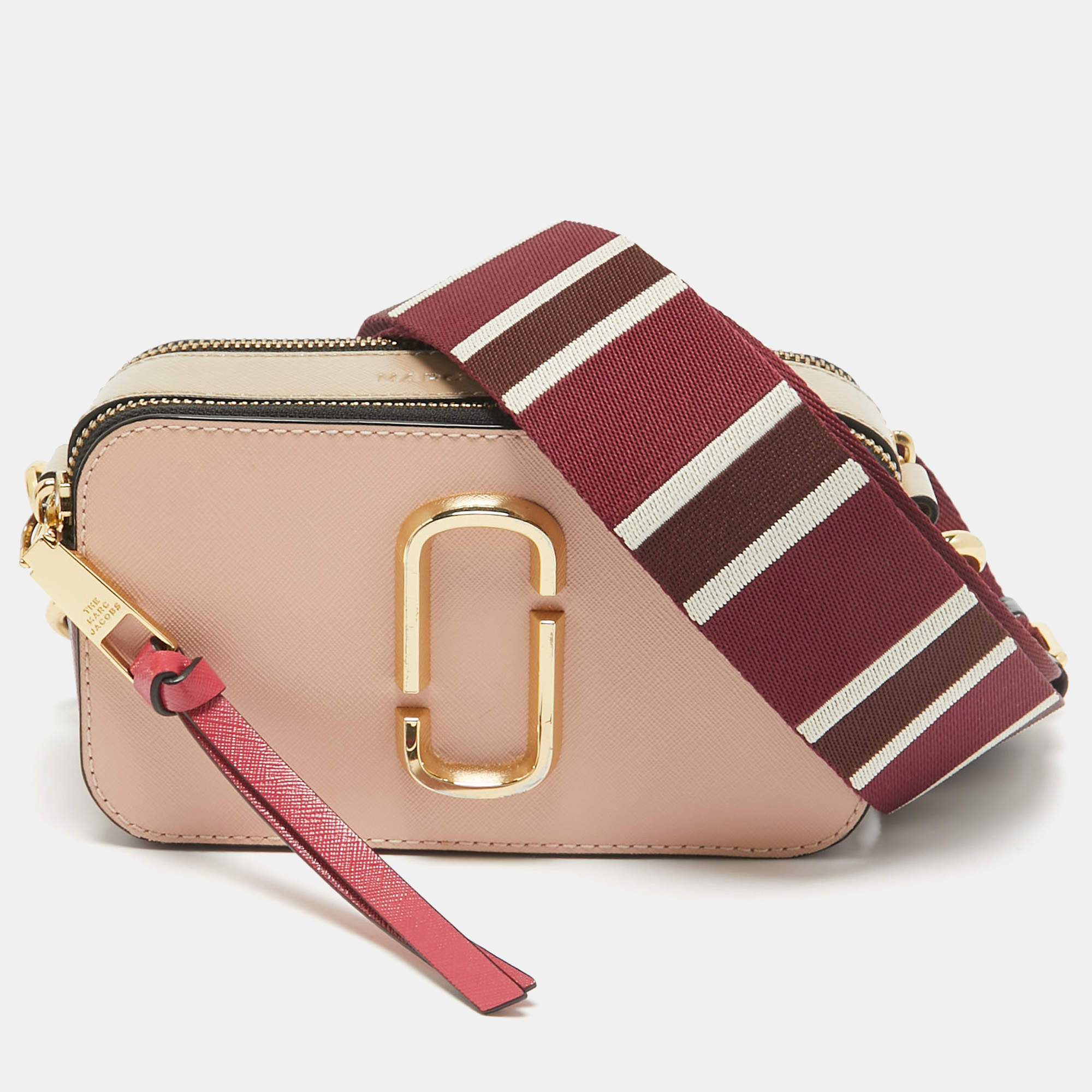 Marc Jacobs Tri Color Leather Snapshot Camera Crossbody Bag
