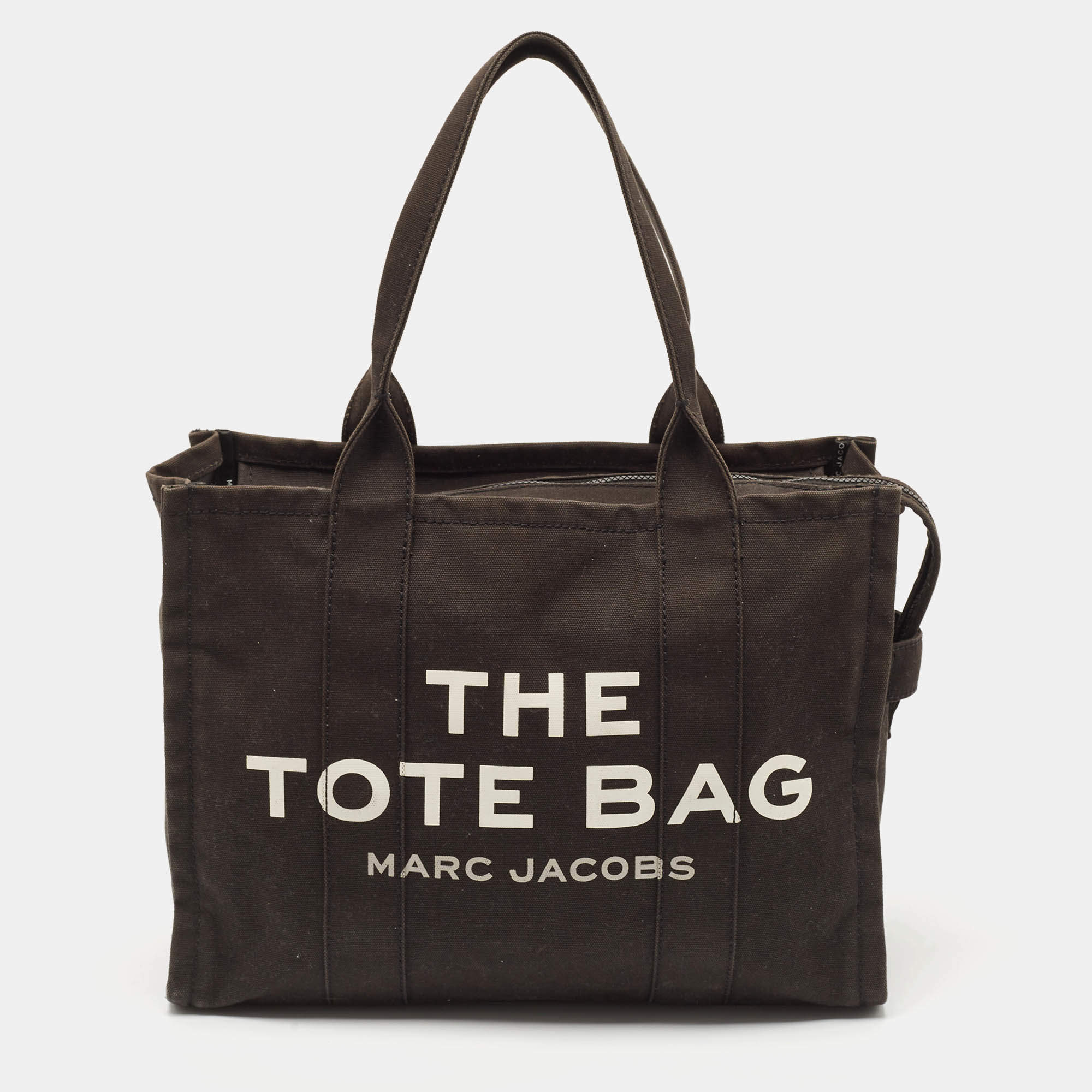 Pre Owned Marc Jacobs Black Canvas Large The Tote Bag