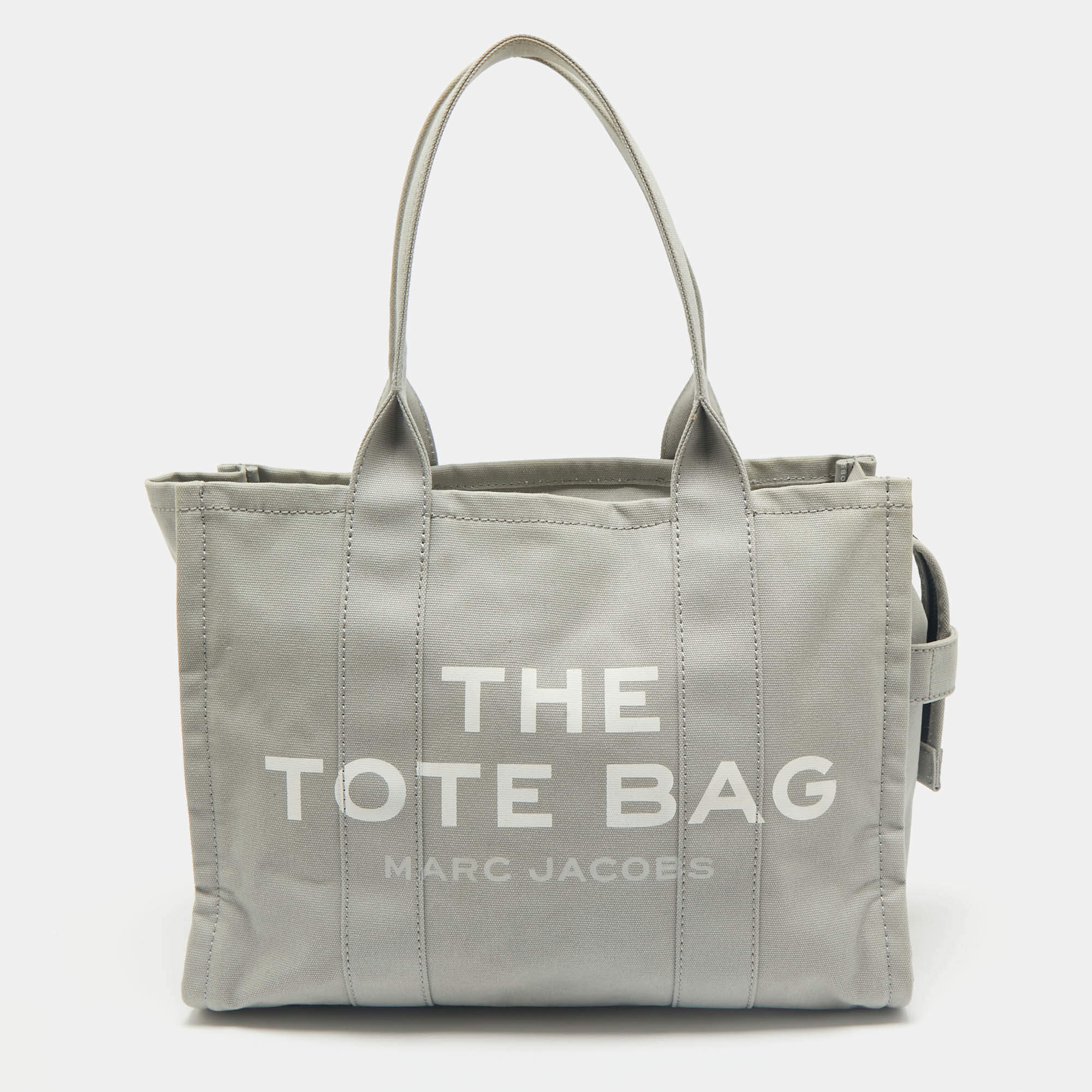 مملوكة مسبقًا Marc Jacobs Grey Canvas Large The Tote Bag