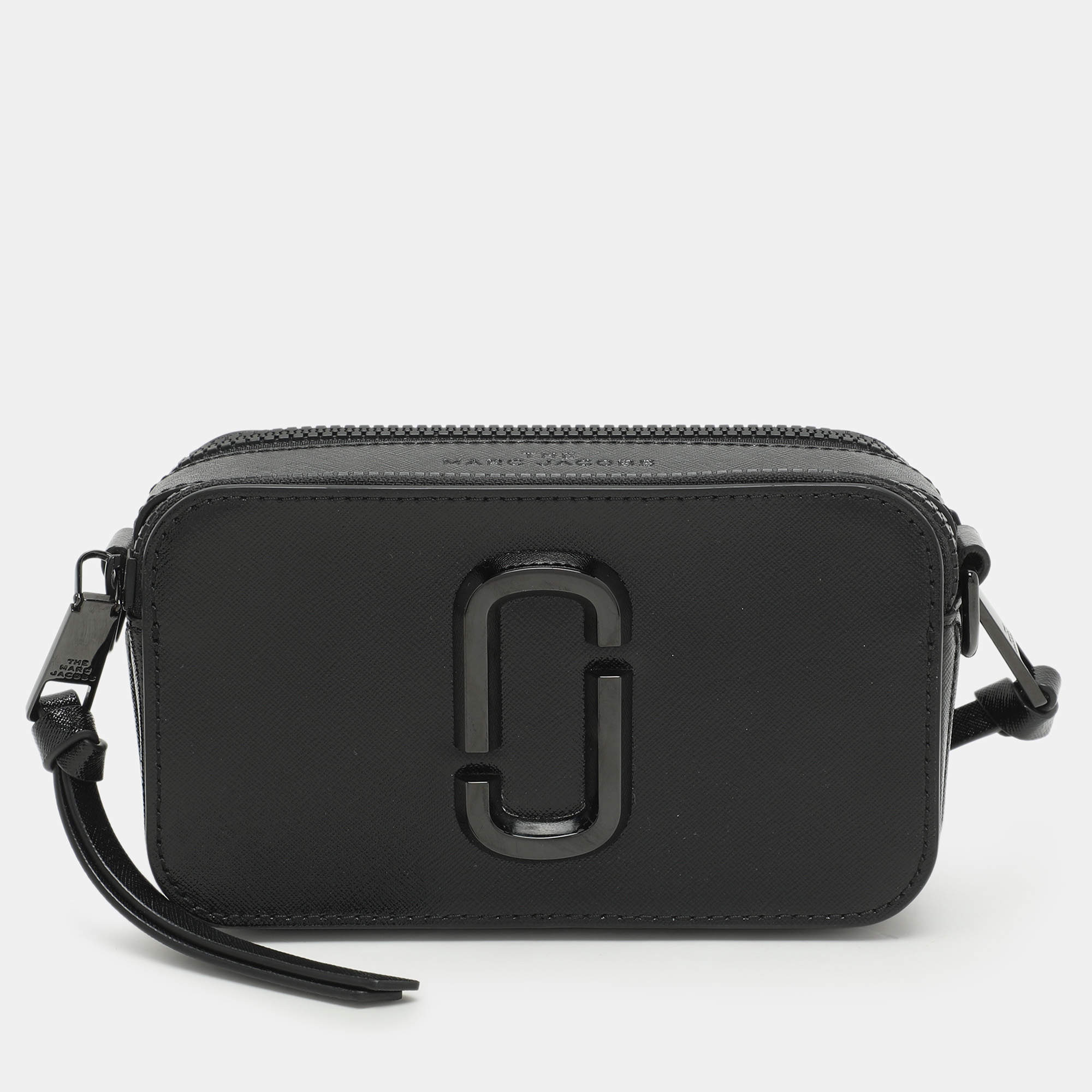 Marc Jacobs Black Patent Leather Snapshot Camera Crossbody Bag