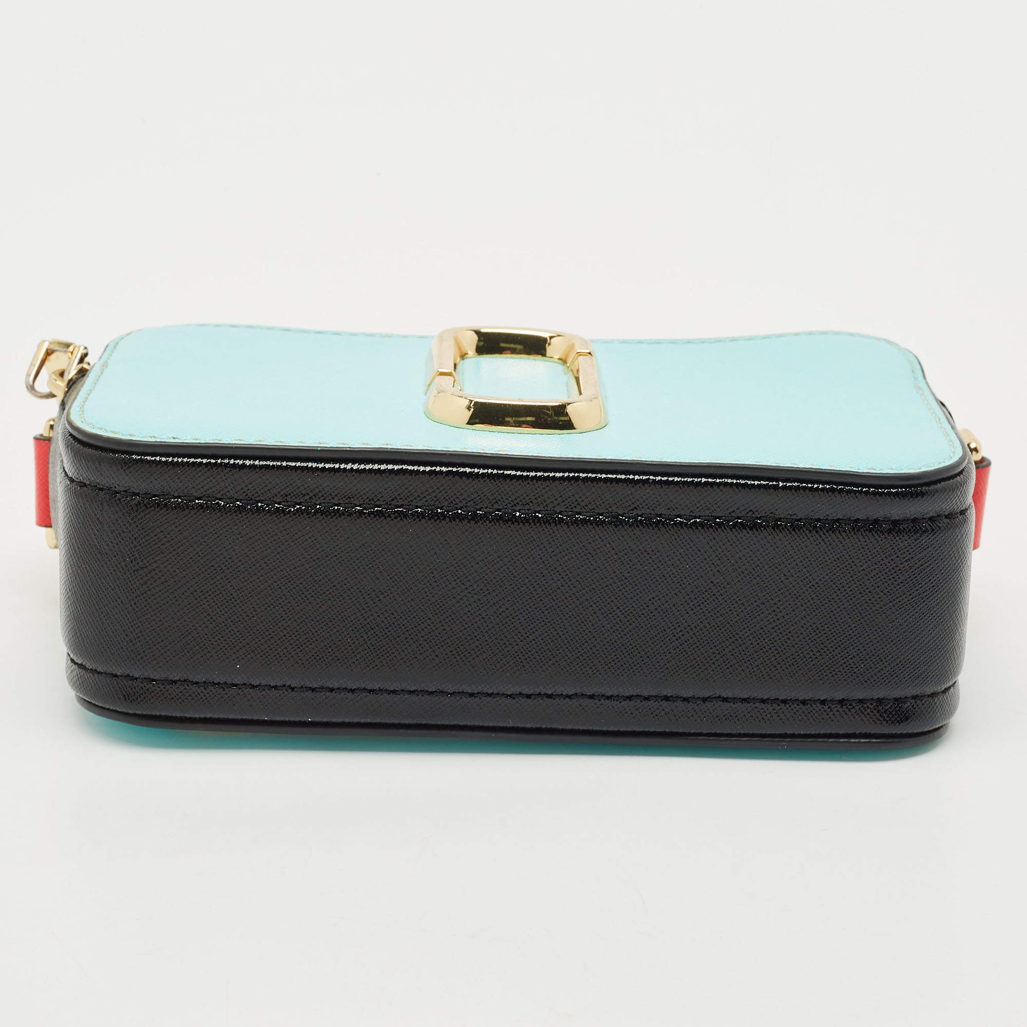 Pre Owned Marc Jacobs Tricolor Patent Leather Snapshot Camera Crossbody Bag