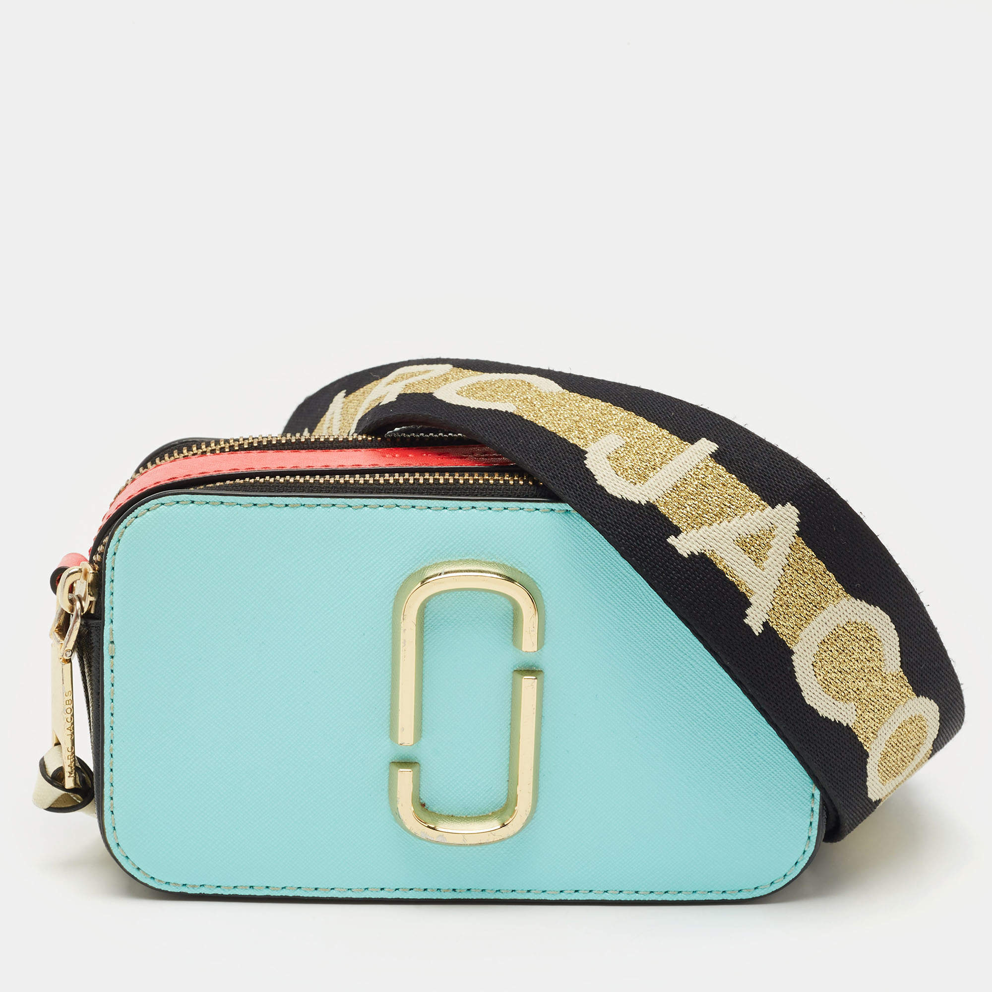Marc Jacobs Tricolor Patent Leather Snapshot Camera Crossbody Bag