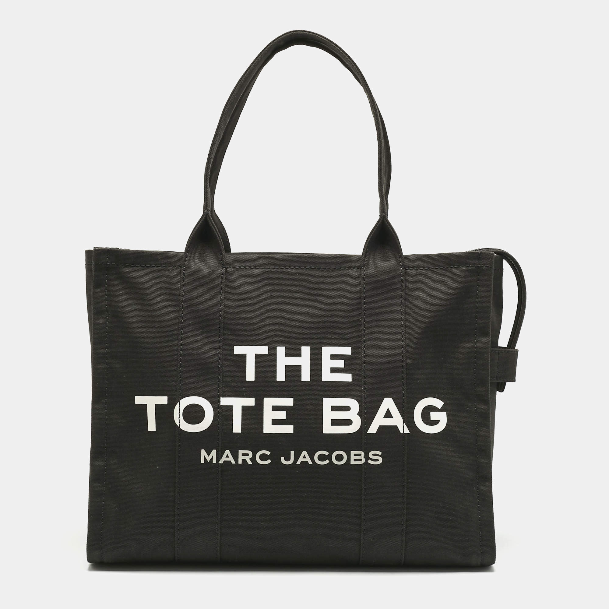 Pre Owned Marc Jacobs Black Canvas Large The Tote Bag