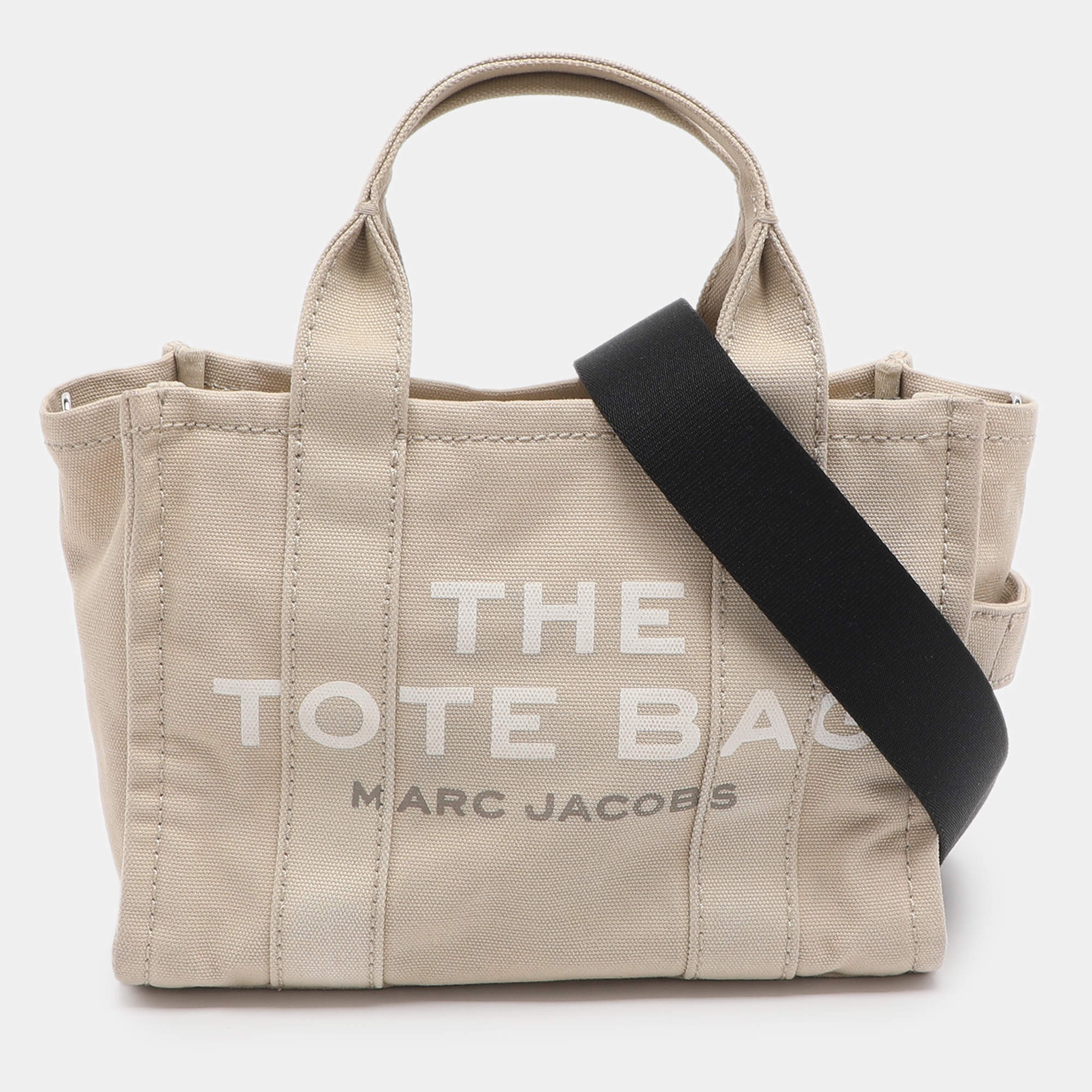 مملوكة مسبقًا Marc Jacobs The Tote Small Beige Canvas Bag