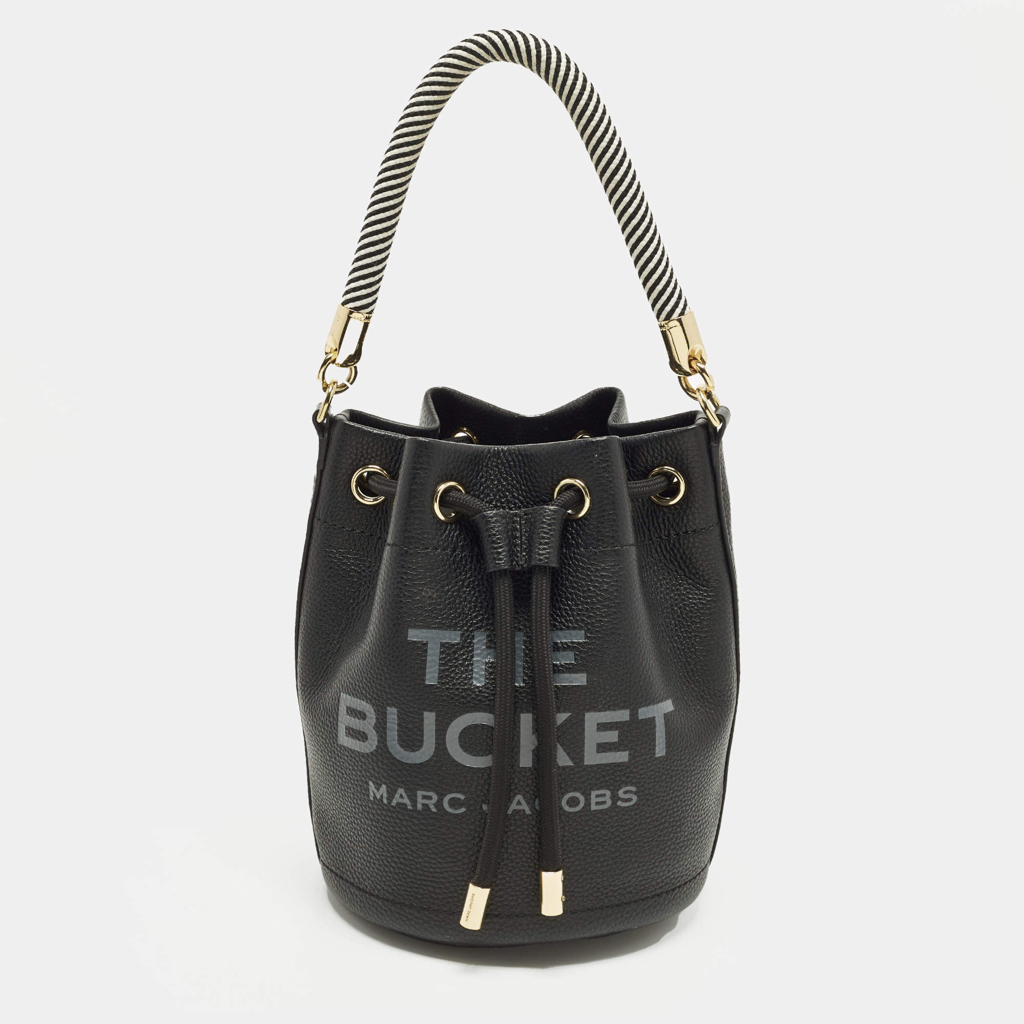 Pre Owned Marc Jacobs The Bucket Black Leather Bag