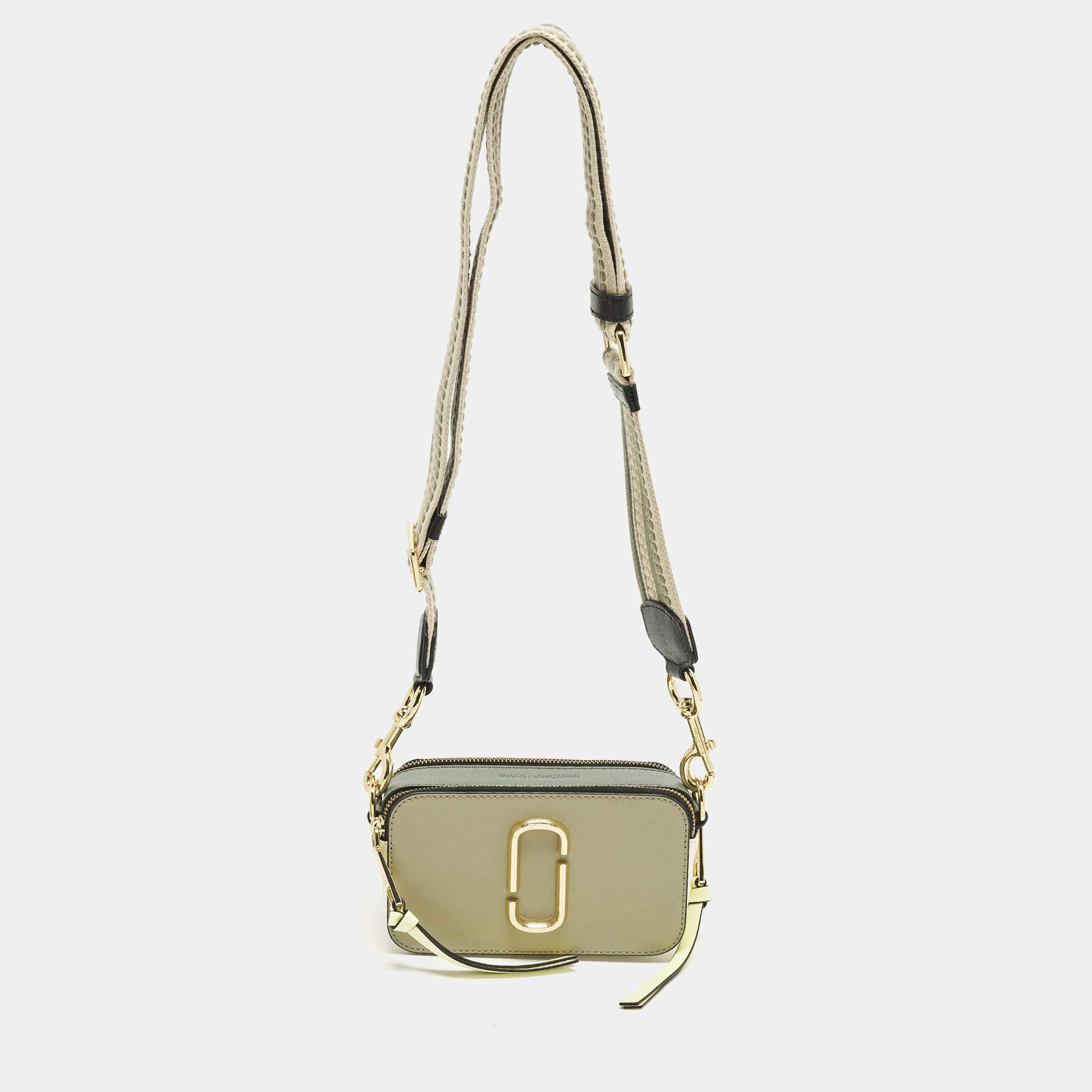 Pre Owned حقيبة كروس بودي مارك جاكوبس سناب شوت جلد ملون مزدوج J