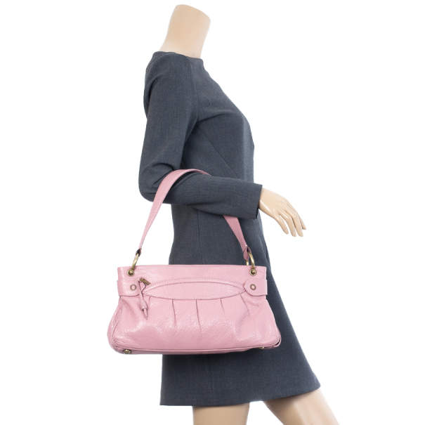 Pre Owned Marc Jacobs Pink Leather Lola Bag With Umbrella