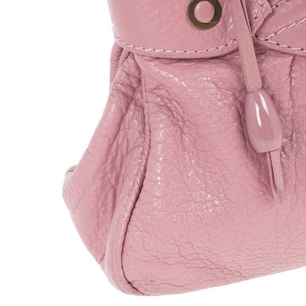 Pre Owned Marc Jacobs Pink Leather Lola Bag With Umbrella