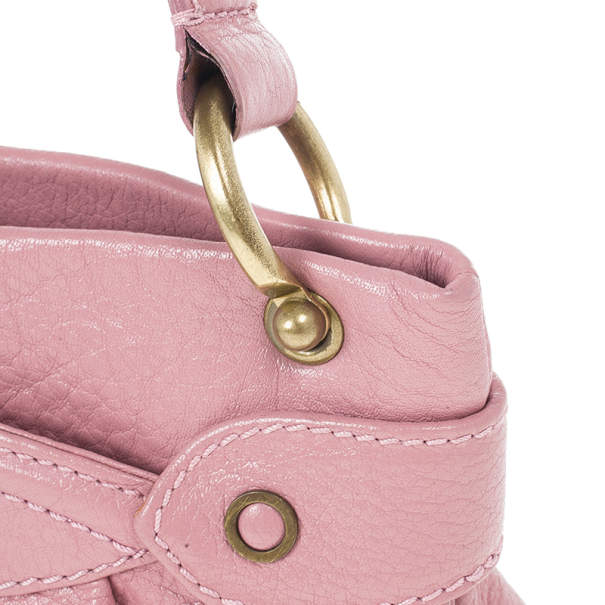 Pre Owned Marc Jacobs Pink Leather Lola Bag With Umbrella