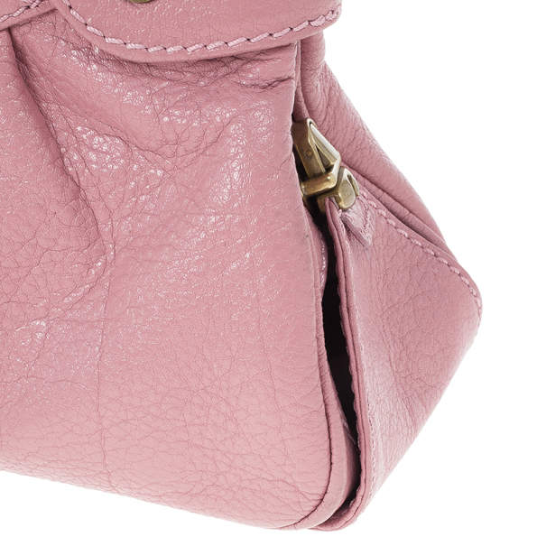 Pre Owned Marc Jacobs Pink Leather Lola Bag With Umbrella