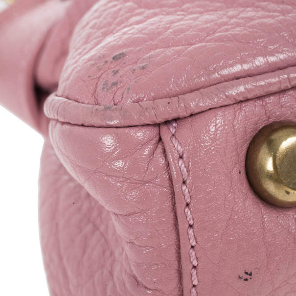 Pre Owned Marc Jacobs Pink Leather Lola Bag With Umbrella