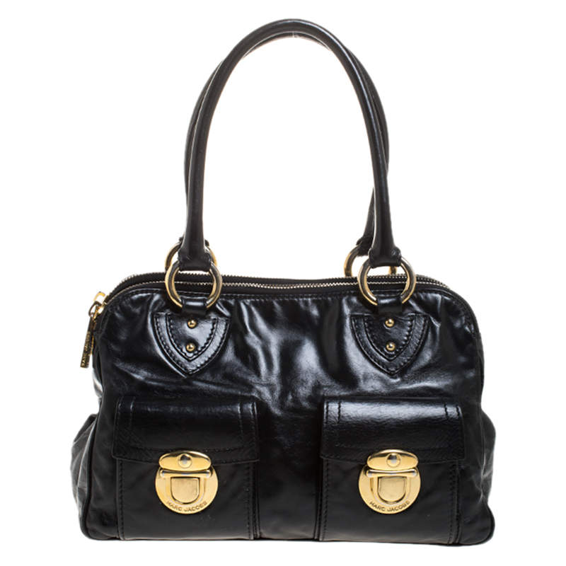 Marc Jacobs Black Leather Blake Satchel