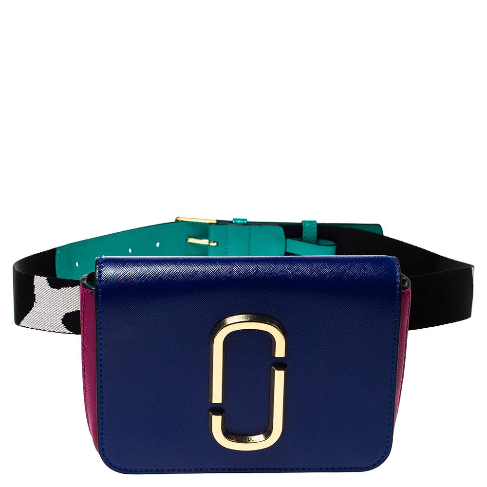 Marc Jacobs Black Leather Hip Shot Belt Bag at FORZIERI